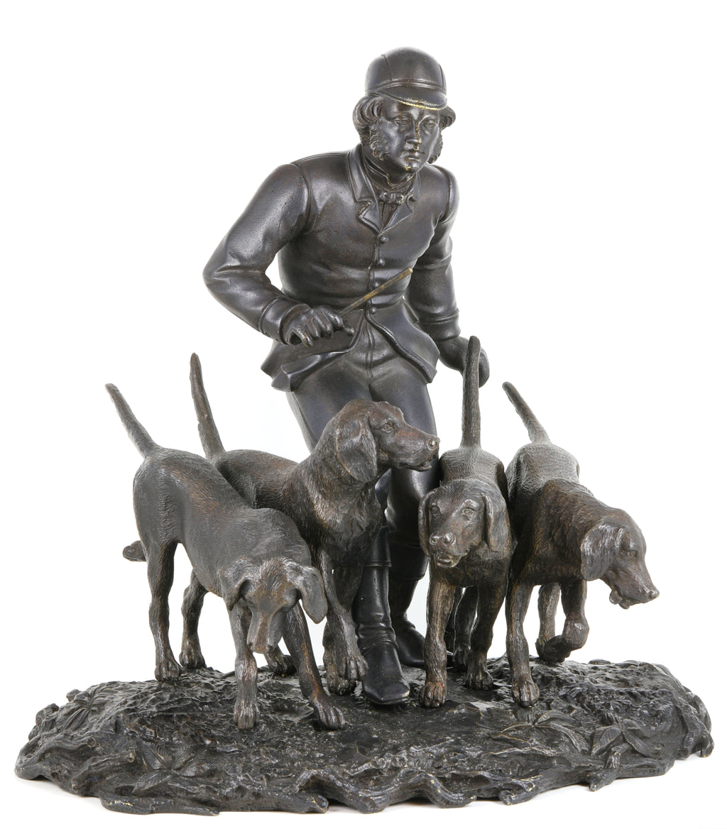 A Viennese Patinated Bronze Sculpture by Franz Bergmann