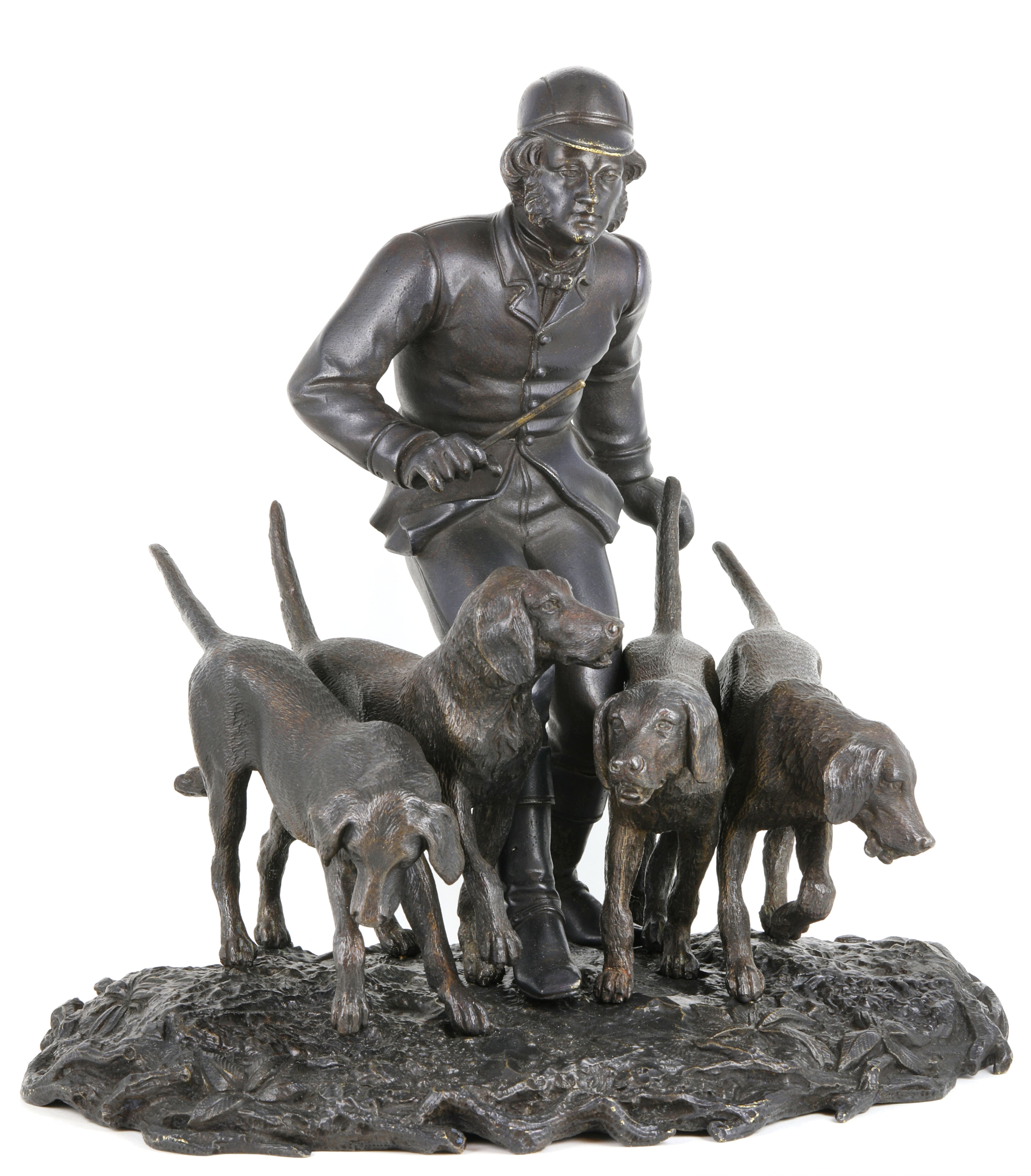 A Viennese Patinated Bronze Sculpture by Franz Bergmann