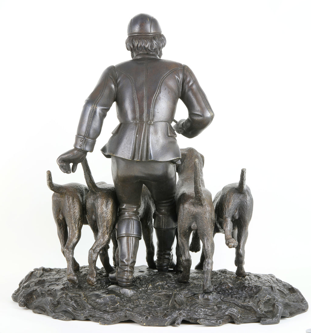 A Viennese Patinated Bronze Sculpture by Franz Bergmann