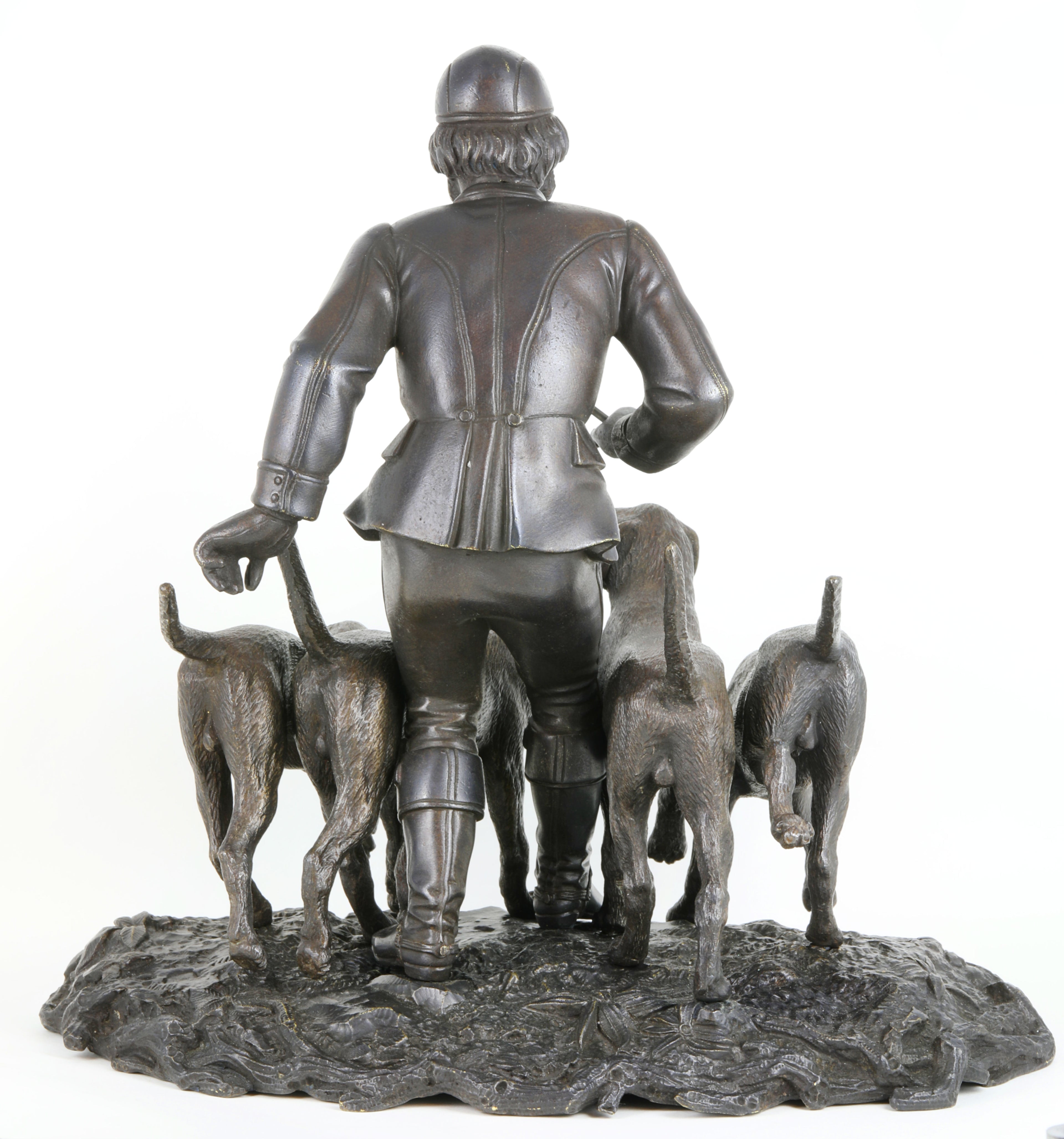 A Viennese Patinated Bronze Sculpture by Franz Bergmann