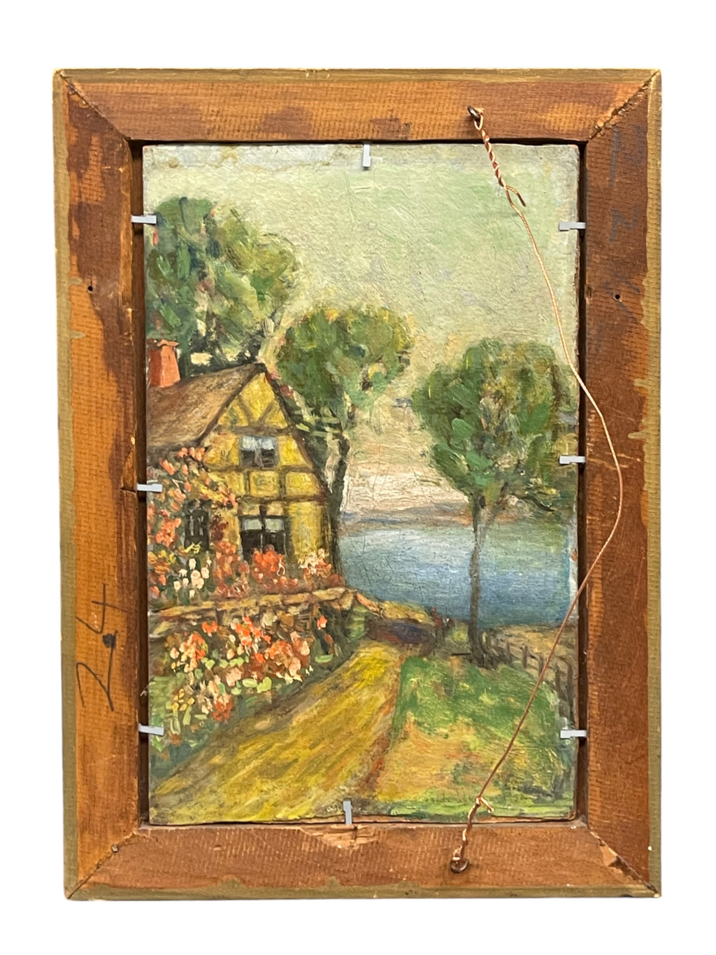 An Impressionist Oil on Board Landscape Painting, France Circa 1990s