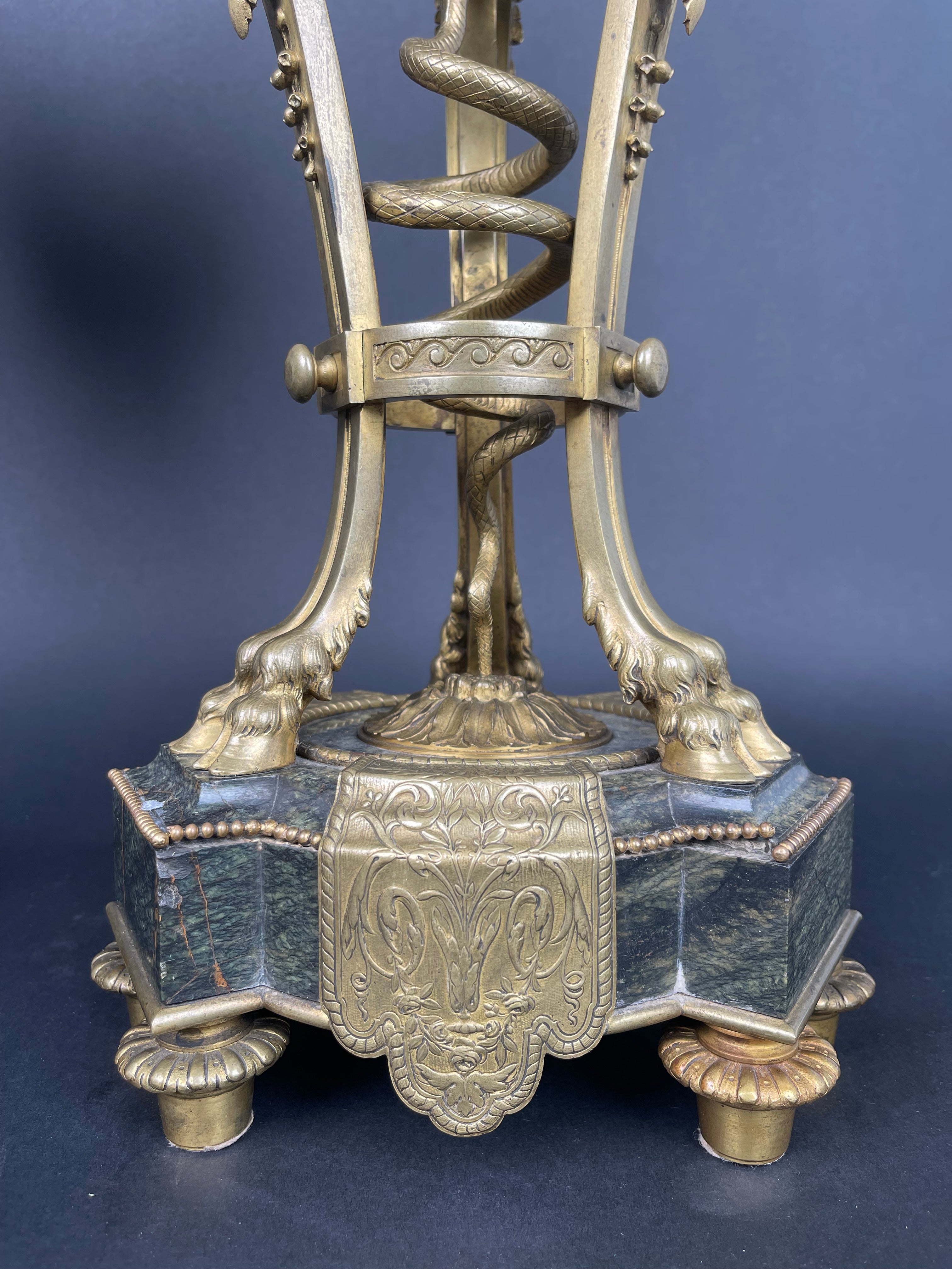 19th century French Ormolu Mounted Obsidian Urns