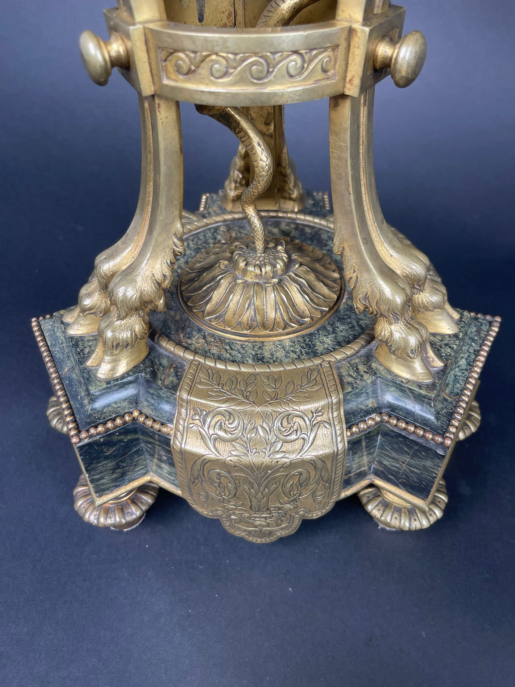 19th century French Ormolu Mounted Obsidian Urns
