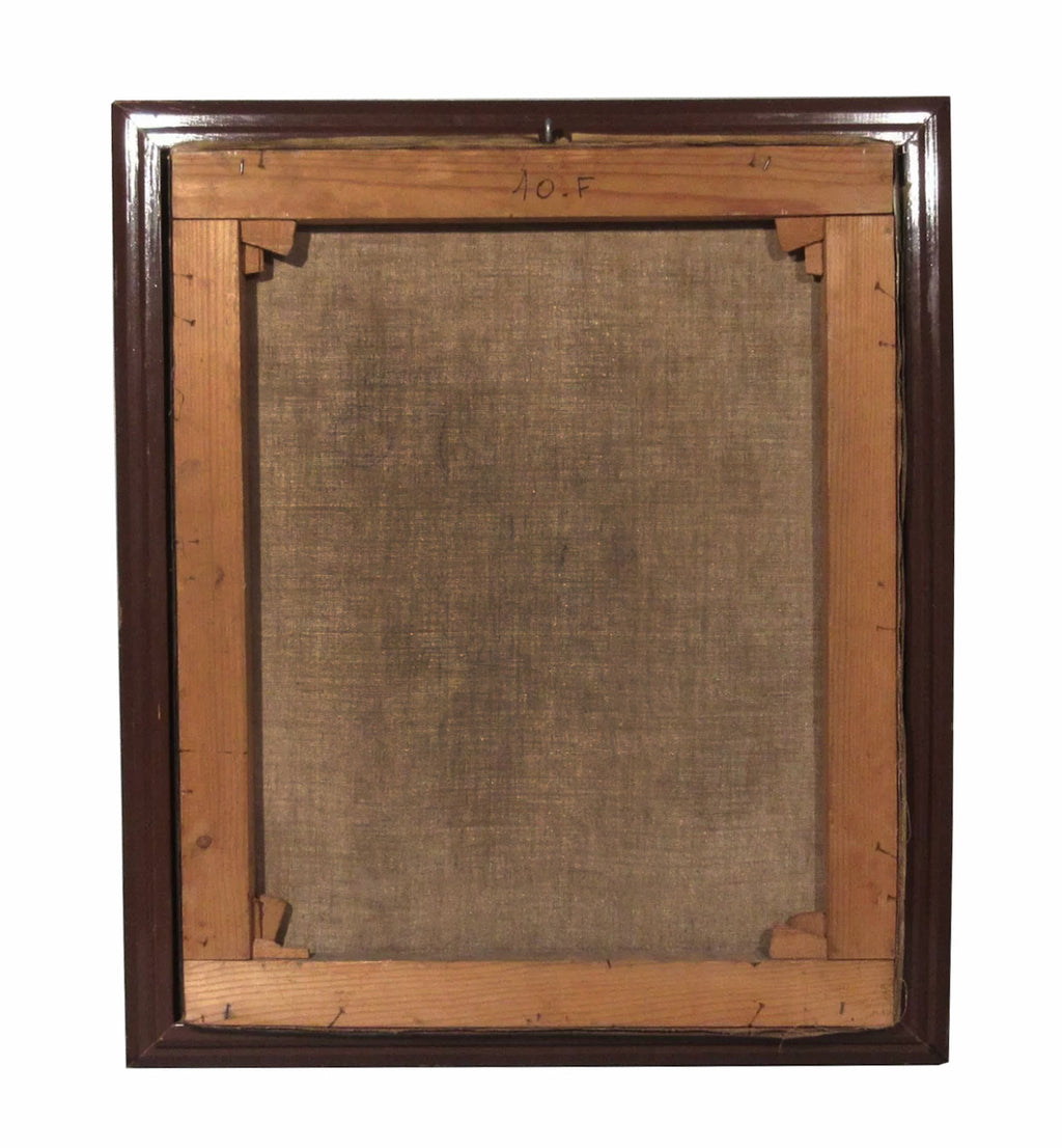 19th C. Russian Oil On Canvas Still Life Painting of Bouquet