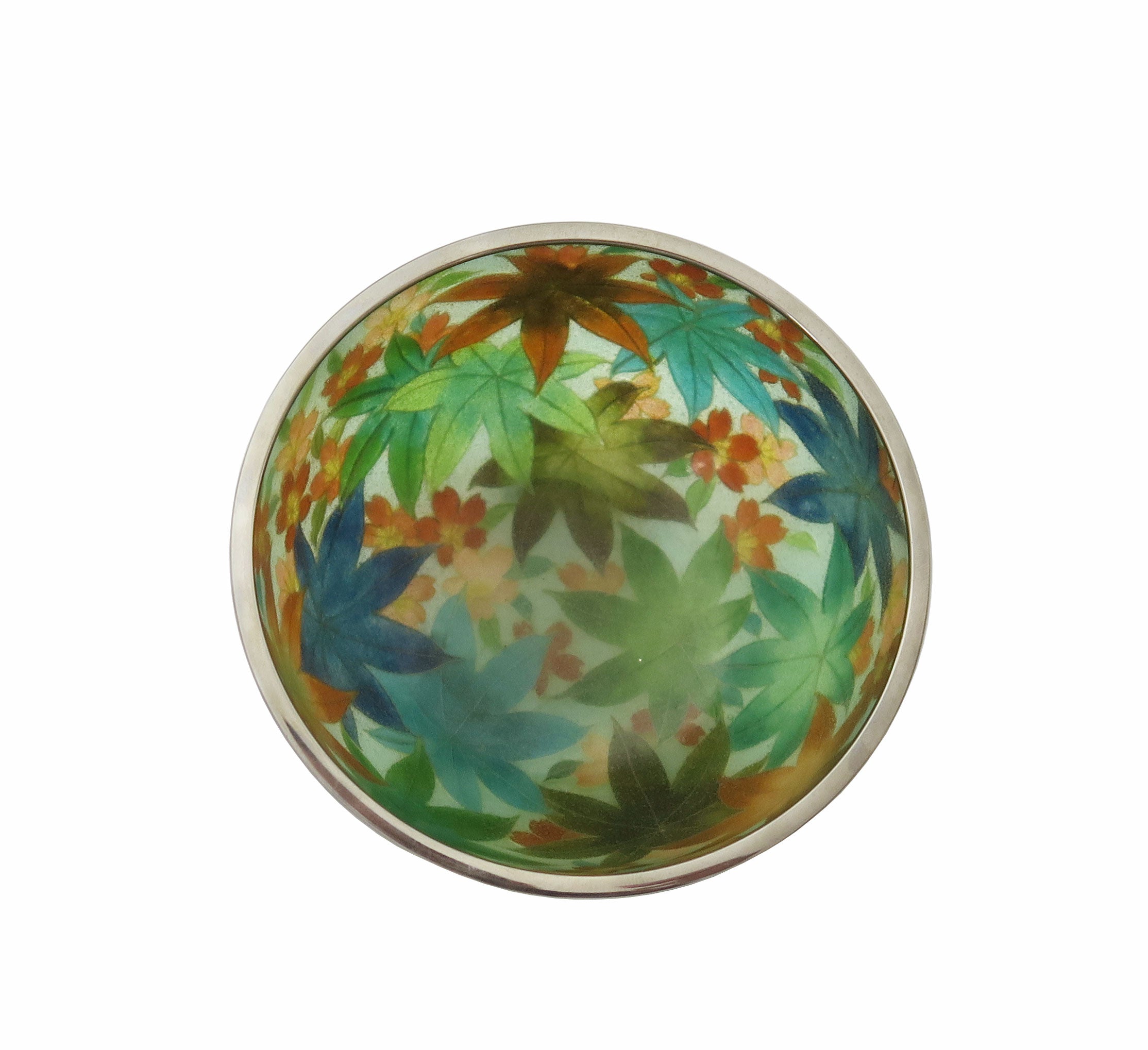 Authentic 19th C. Meiji Period Japanese Plique-A-Jour Enamel Bowl