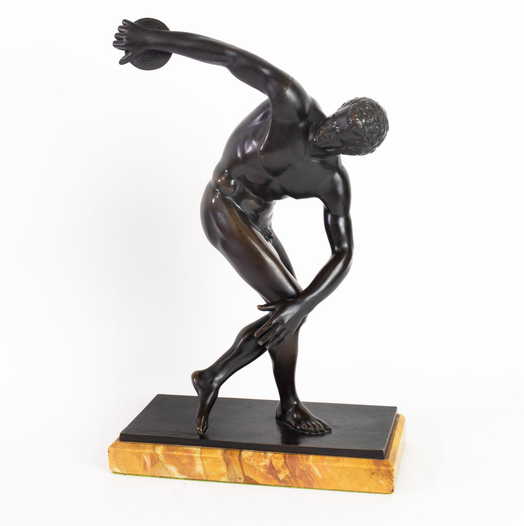 A 19th C. German Patinated Bronze Figural Sculpture