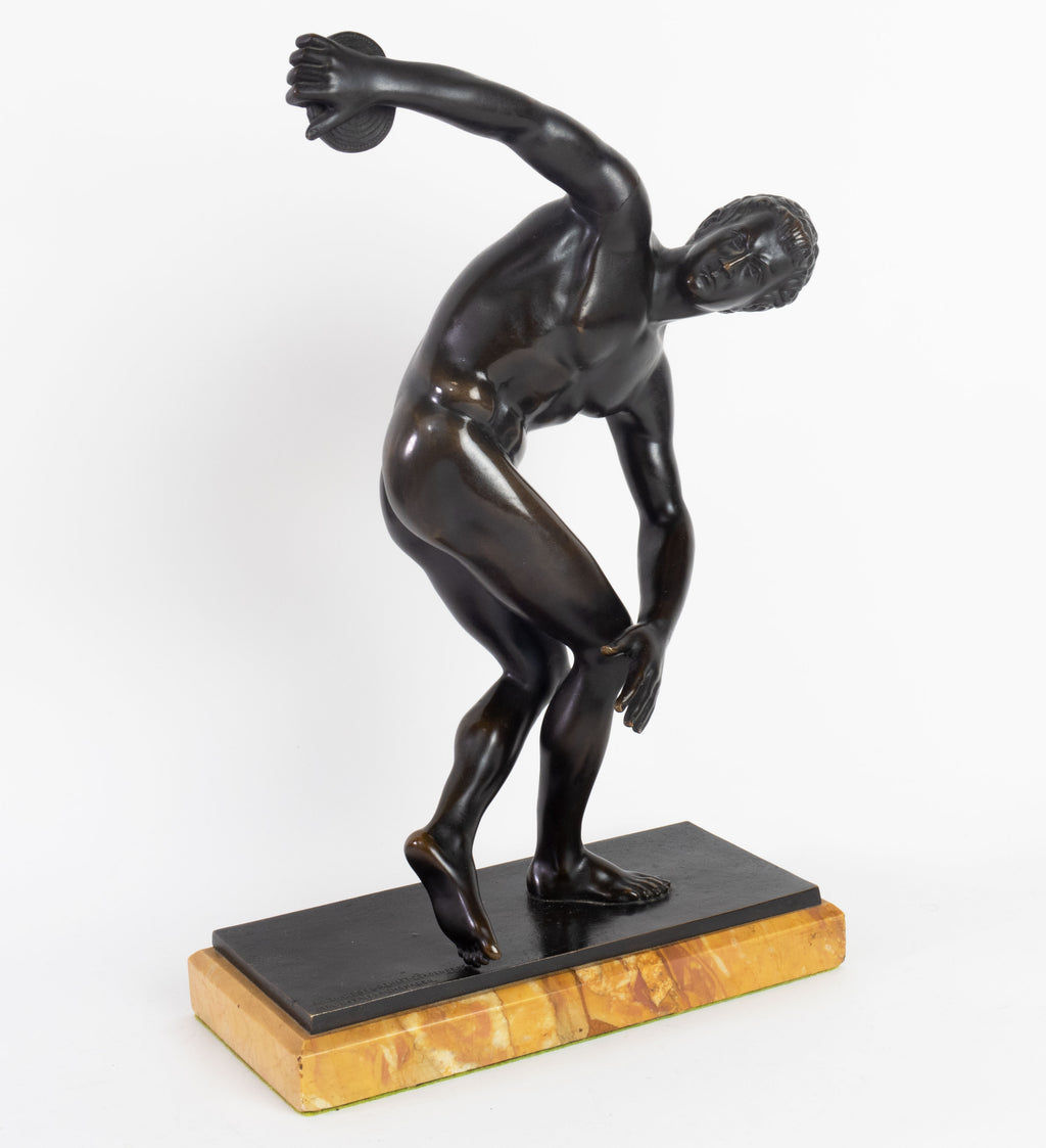 A 19th C. German Patinated Bronze Figural Sculpture