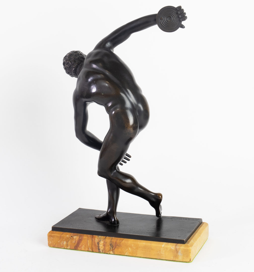 A 19th C. German Patinated Bronze Figural Sculpture