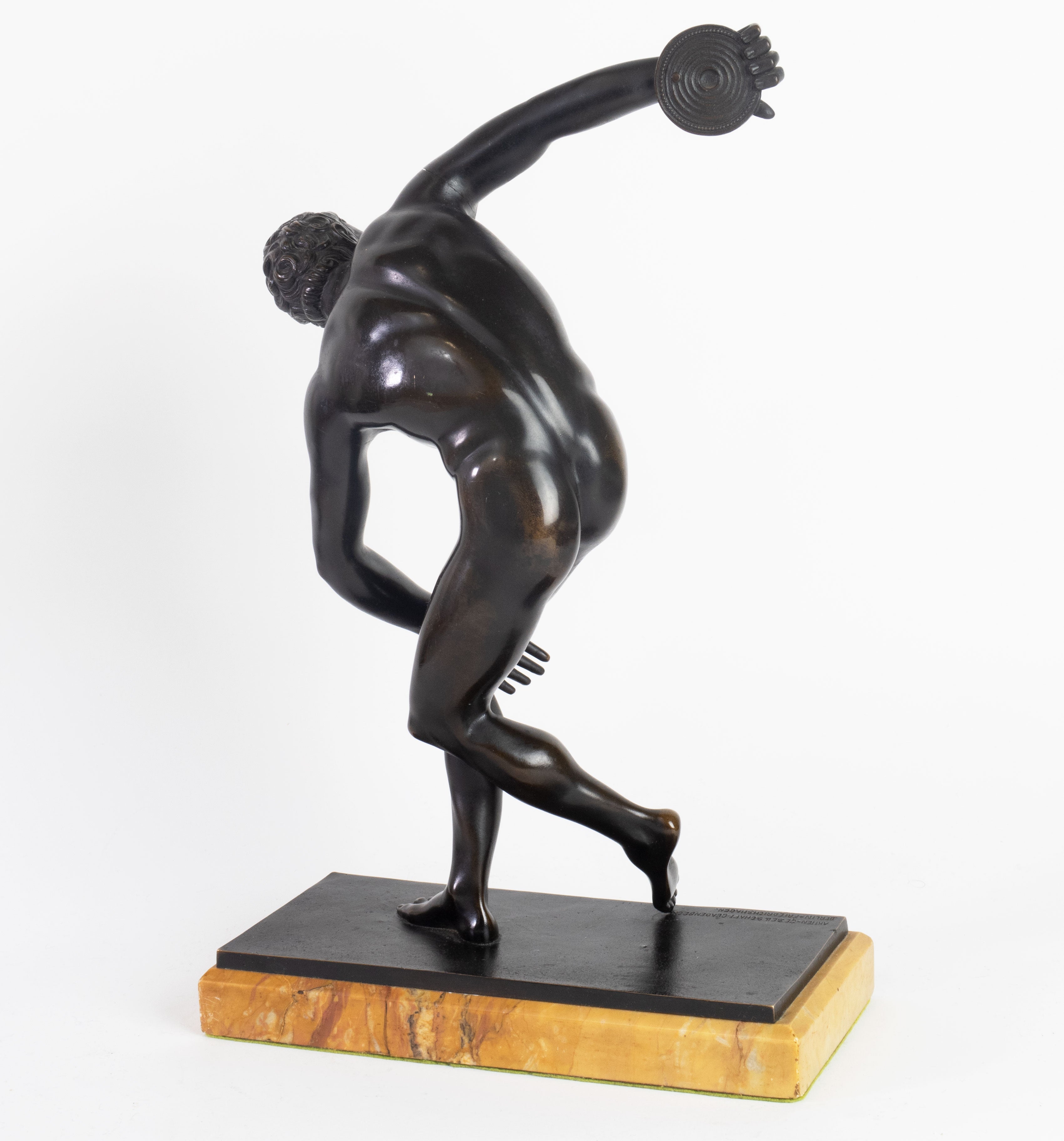 A 19th C. German Patinated Bronze Figural Sculpture