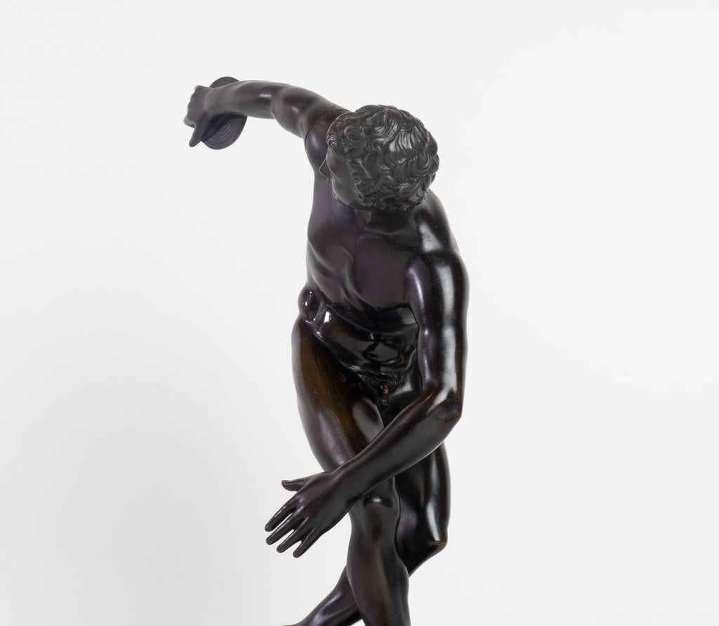 A 19th C. German Patinated Bronze Figural Sculpture
