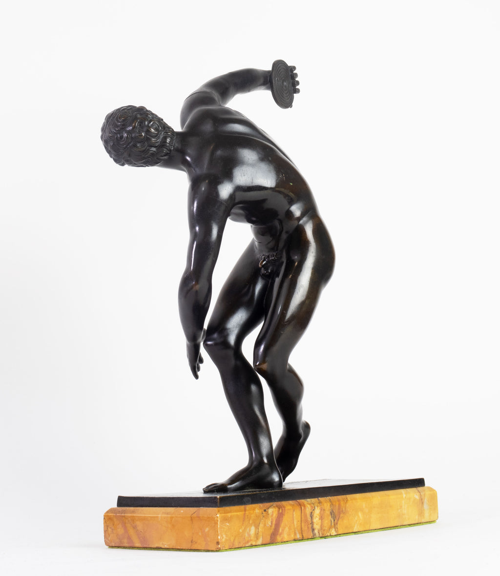 A 19th C. German Patinated Bronze Figural Sculpture