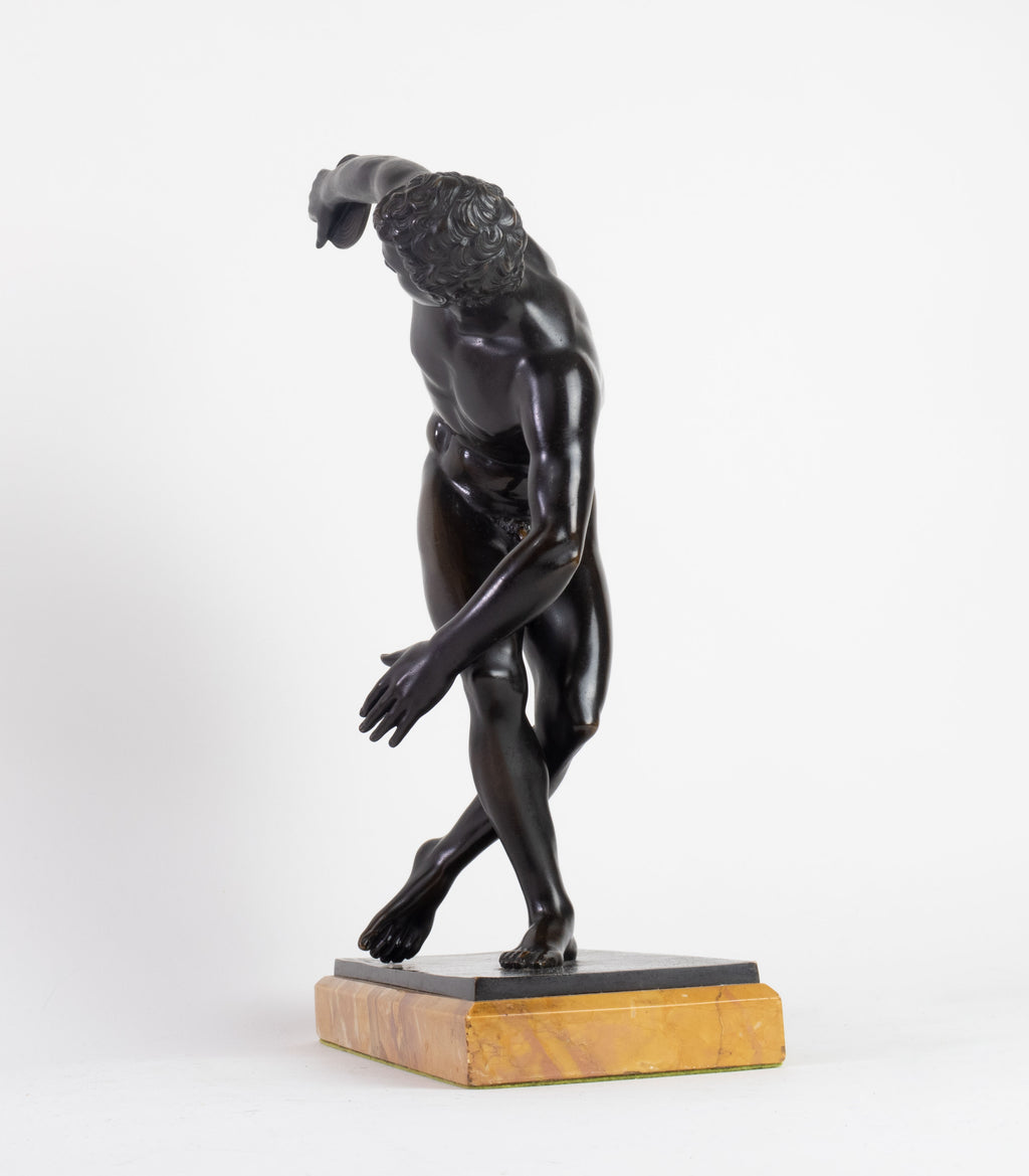 A 19th C. German Patinated Bronze Figural Sculpture