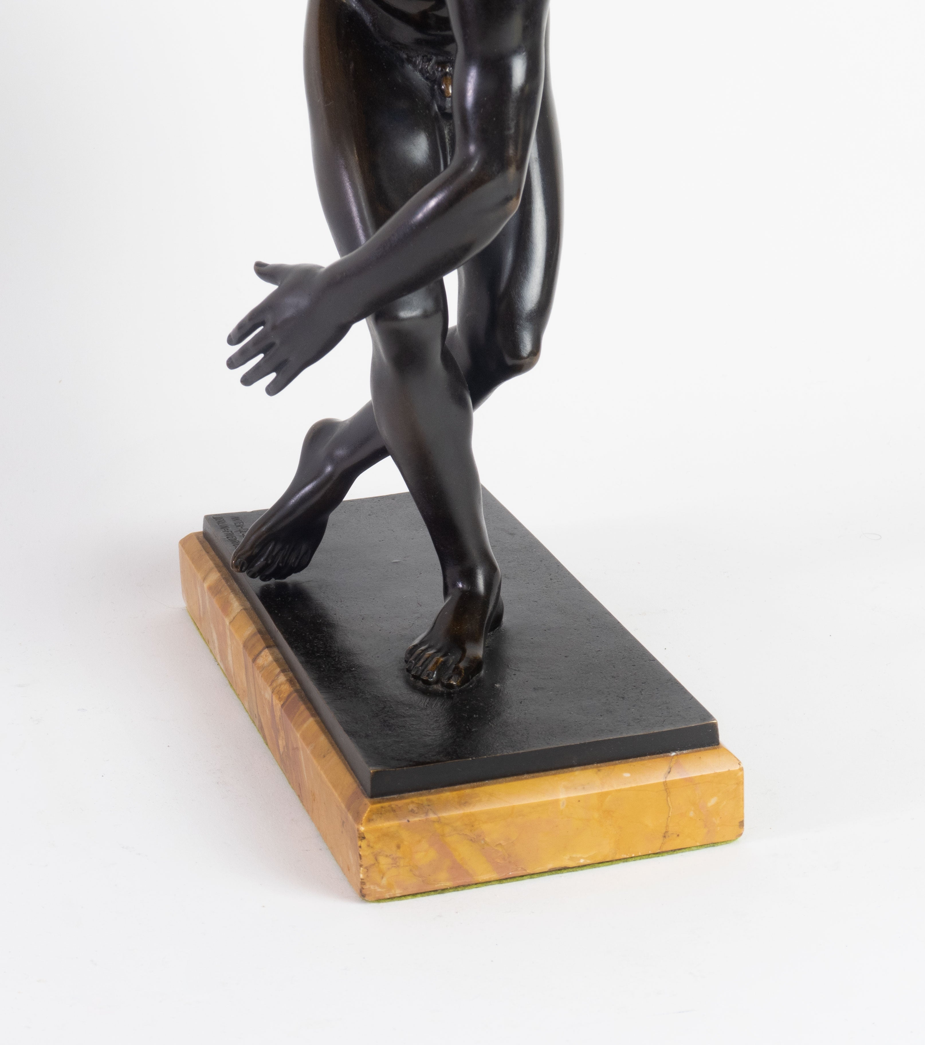 A 19th C. German Patinated Bronze Figural Sculpture