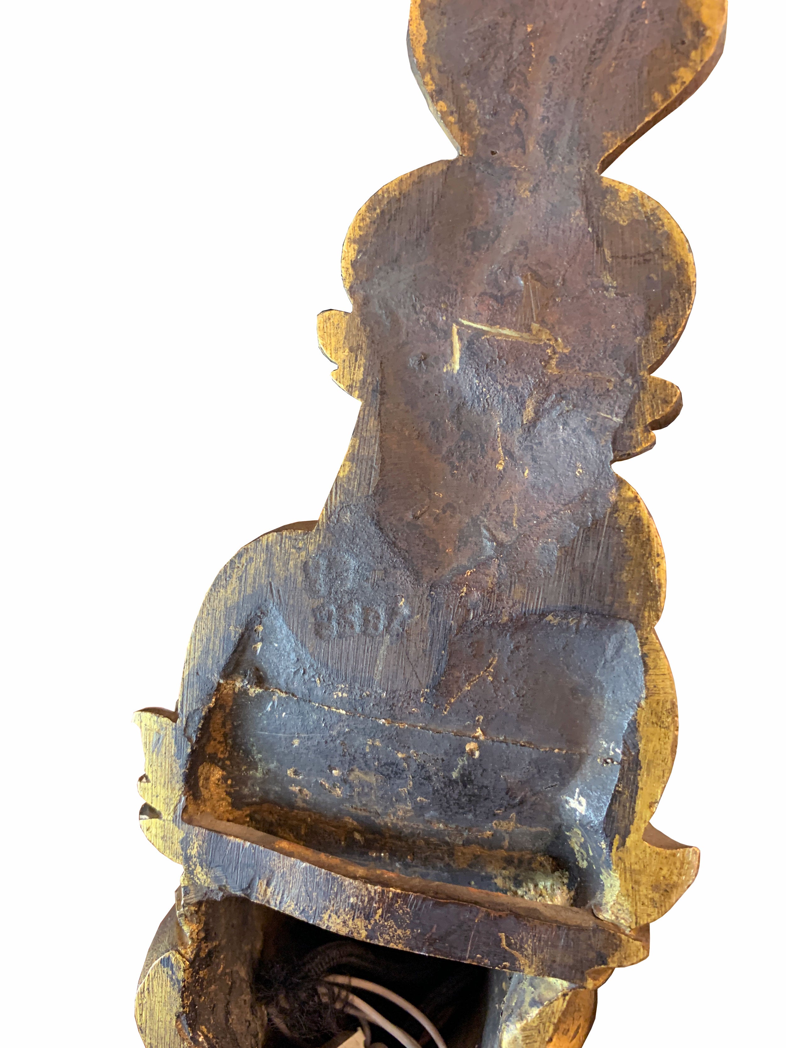 A PAIR OF LOUIS XV STYLE BRONZE TWO-BRANCH WALL-LIGHTS