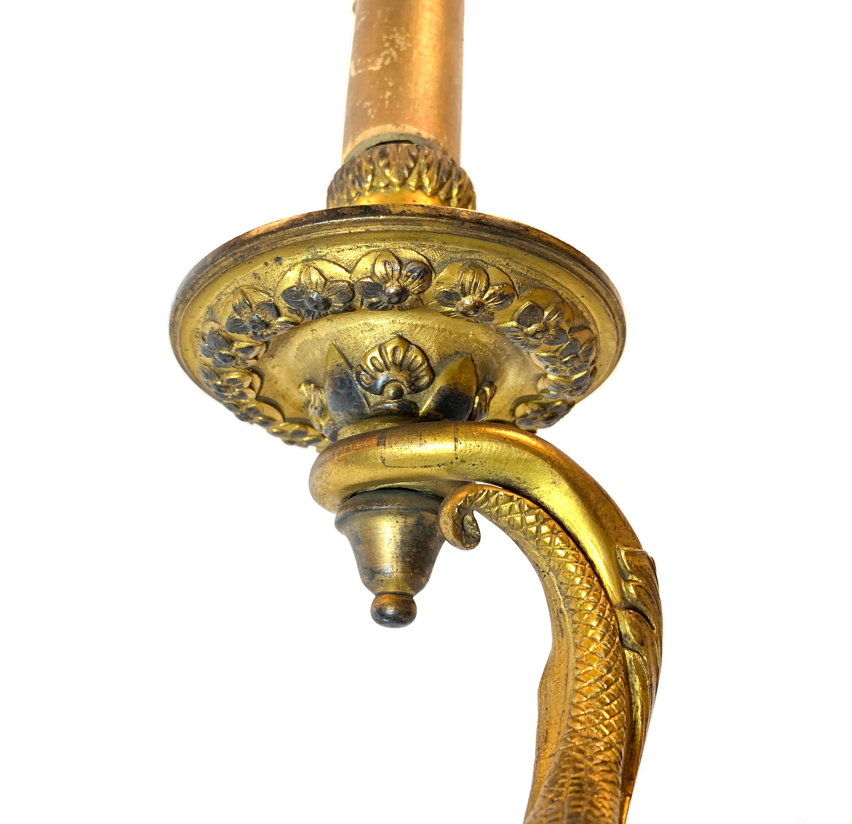 A PAIR OF LOUIS XV STYLE BRONZE TWO-BRANCH WALL-LIGHTS