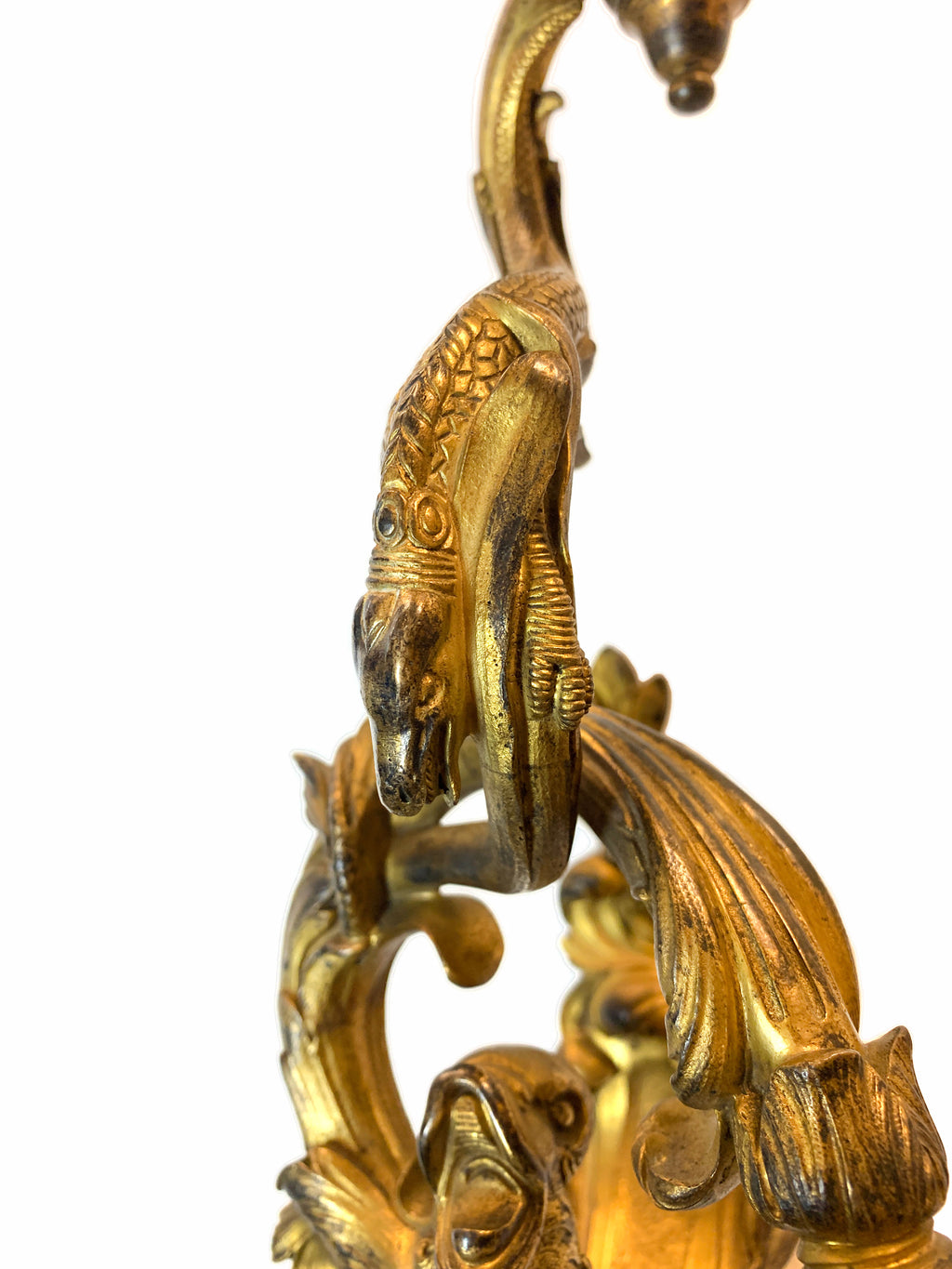 A PAIR OF LOUIS XV STYLE BRONZE TWO-BRANCH WALL-LIGHTS