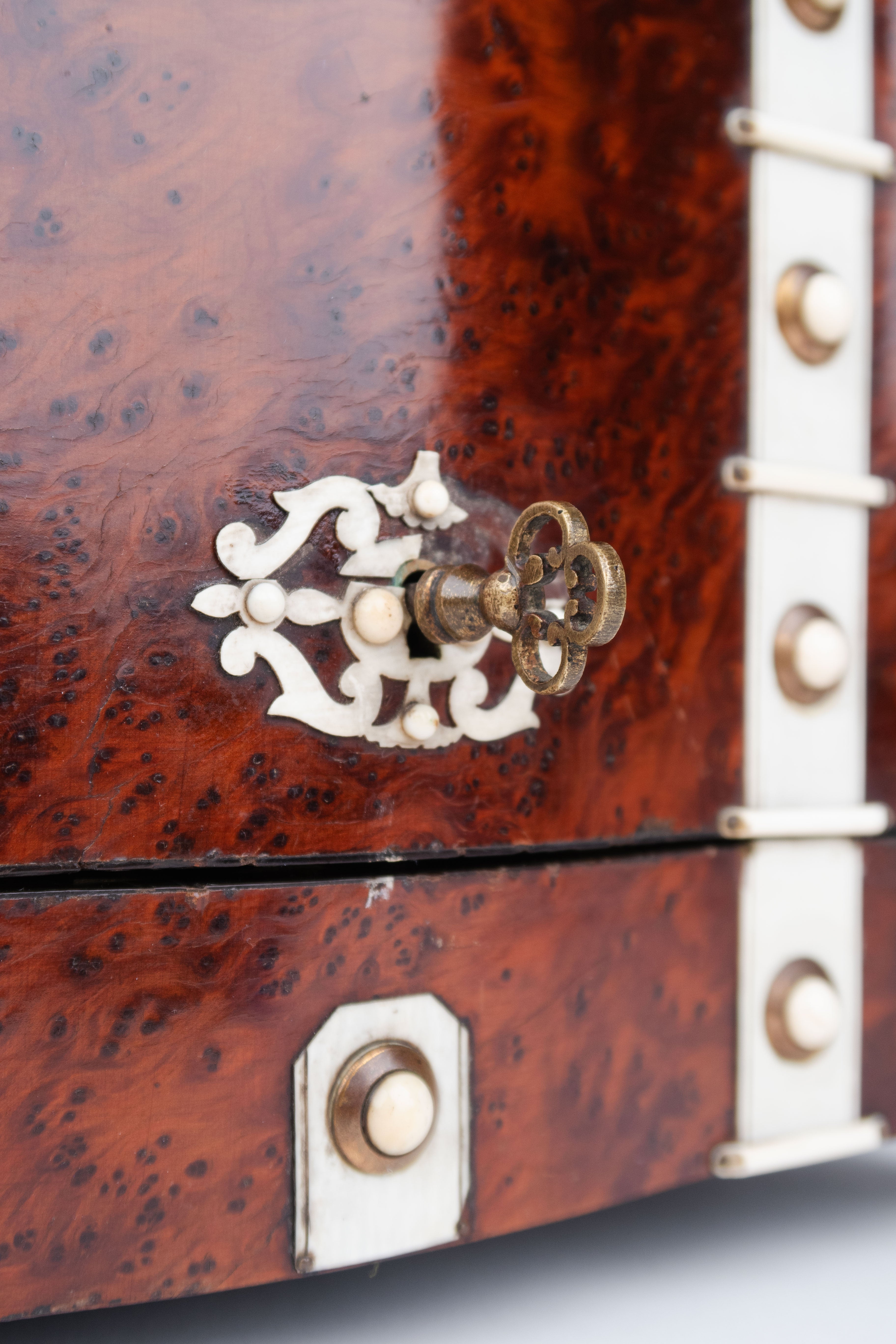 19th Century French Ormolu Mounted Burr Ash Tantalus