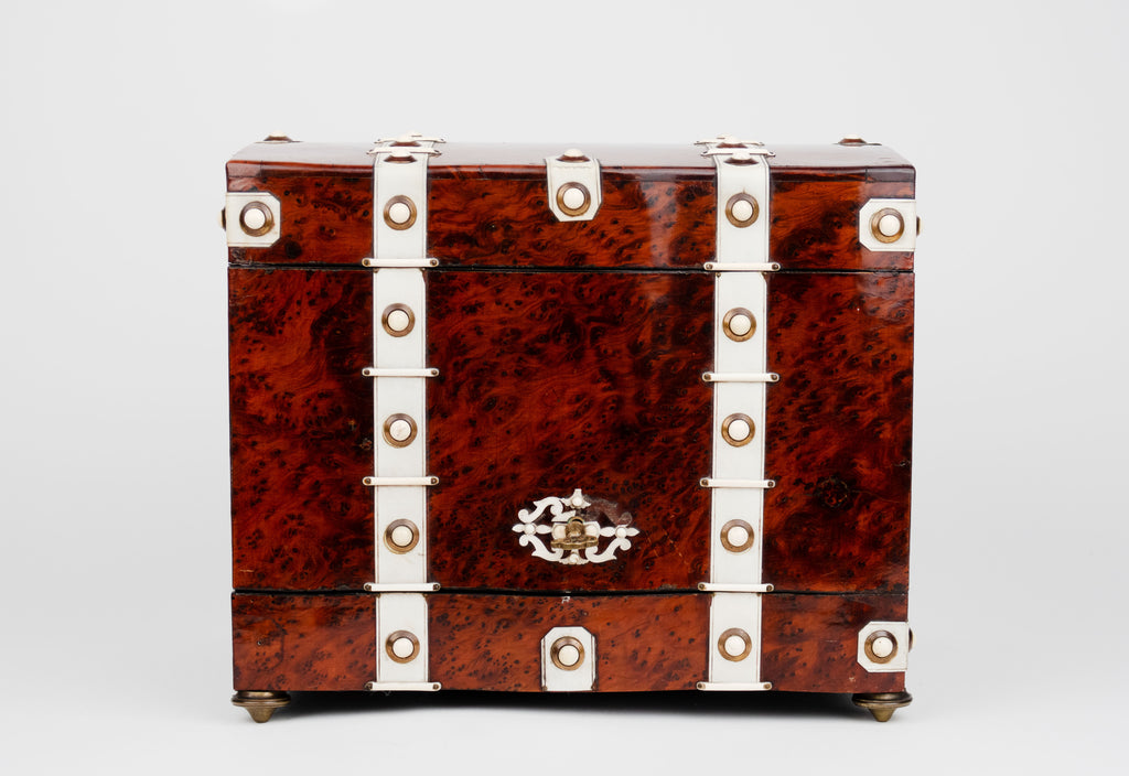 19th Century French Ormolu Mounted Burr Ash Tantalus