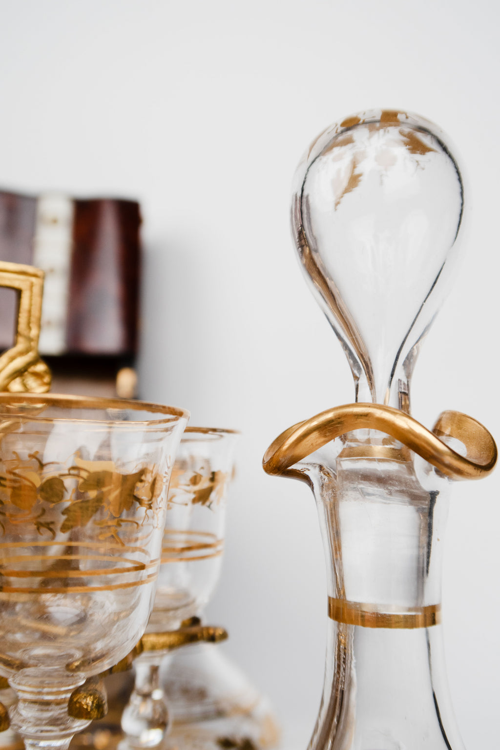 19th Century French Ormolu Mounted Burr Ash Tantalus