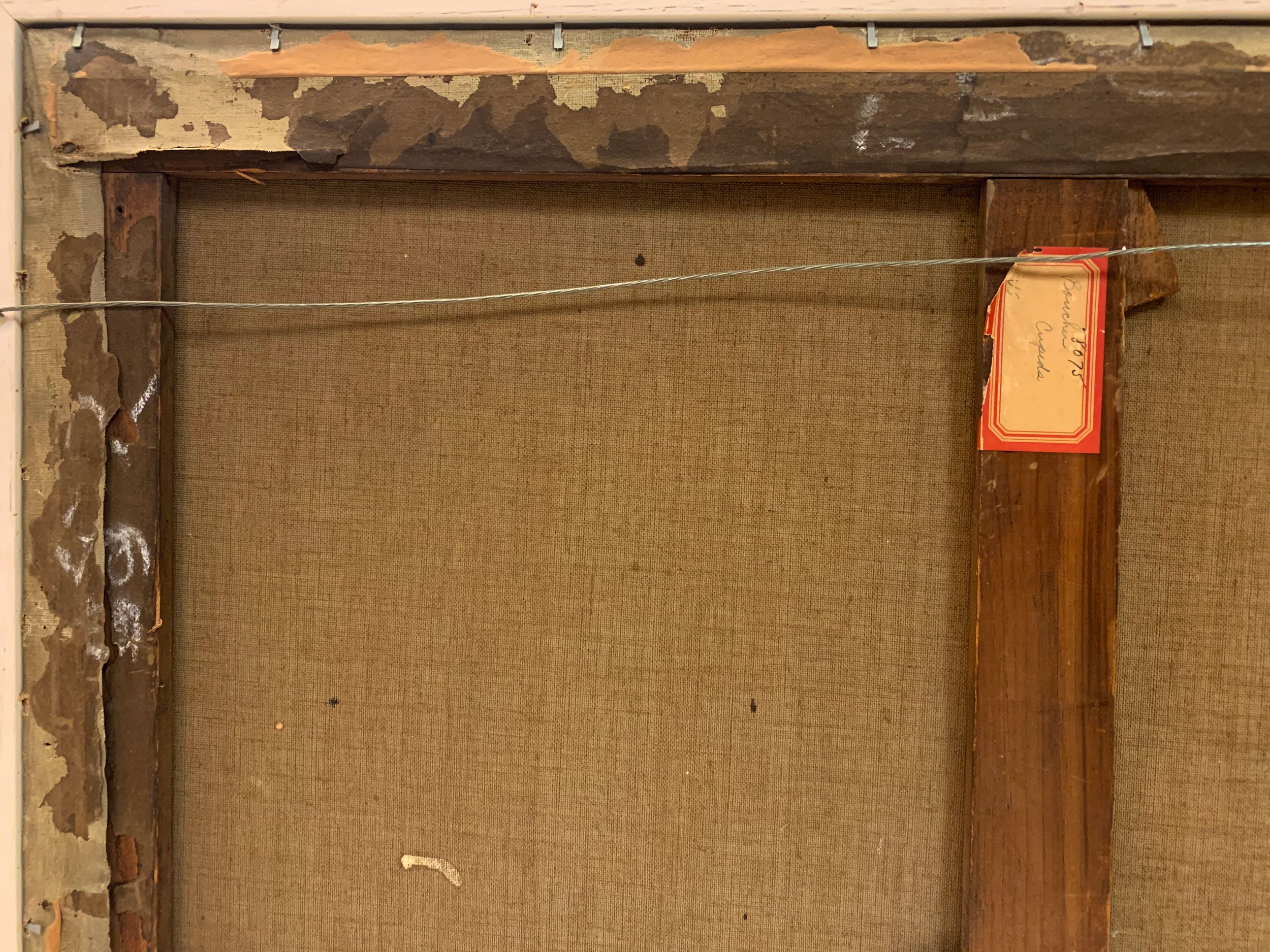 19th C. French Oil on Canvas Painting of Cupids Playing