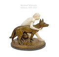 Reinhard Schnauder Signed Bronze & Marble Figurine Group