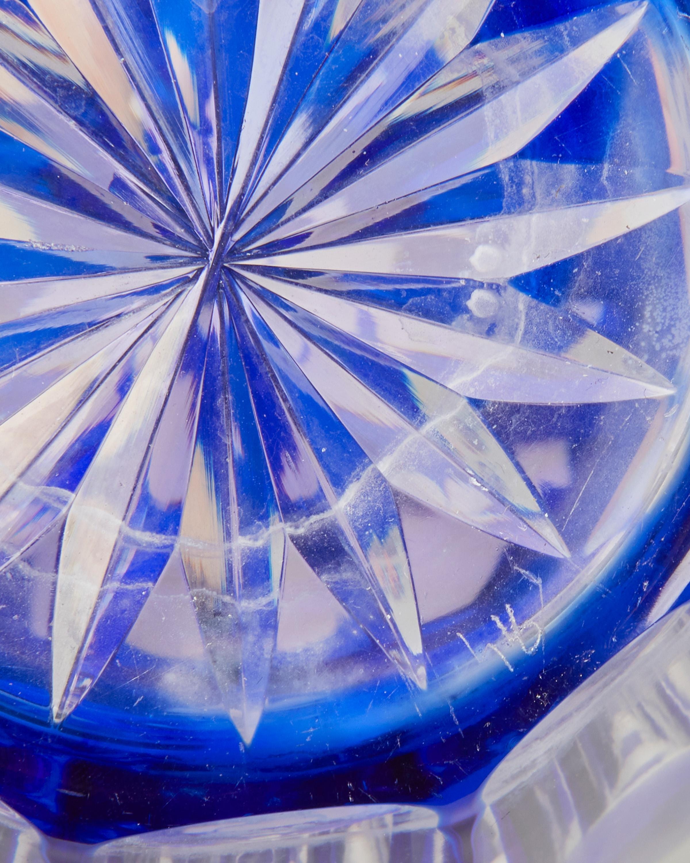 An Art Deco Bohemian Cut Glass Aperitif Set