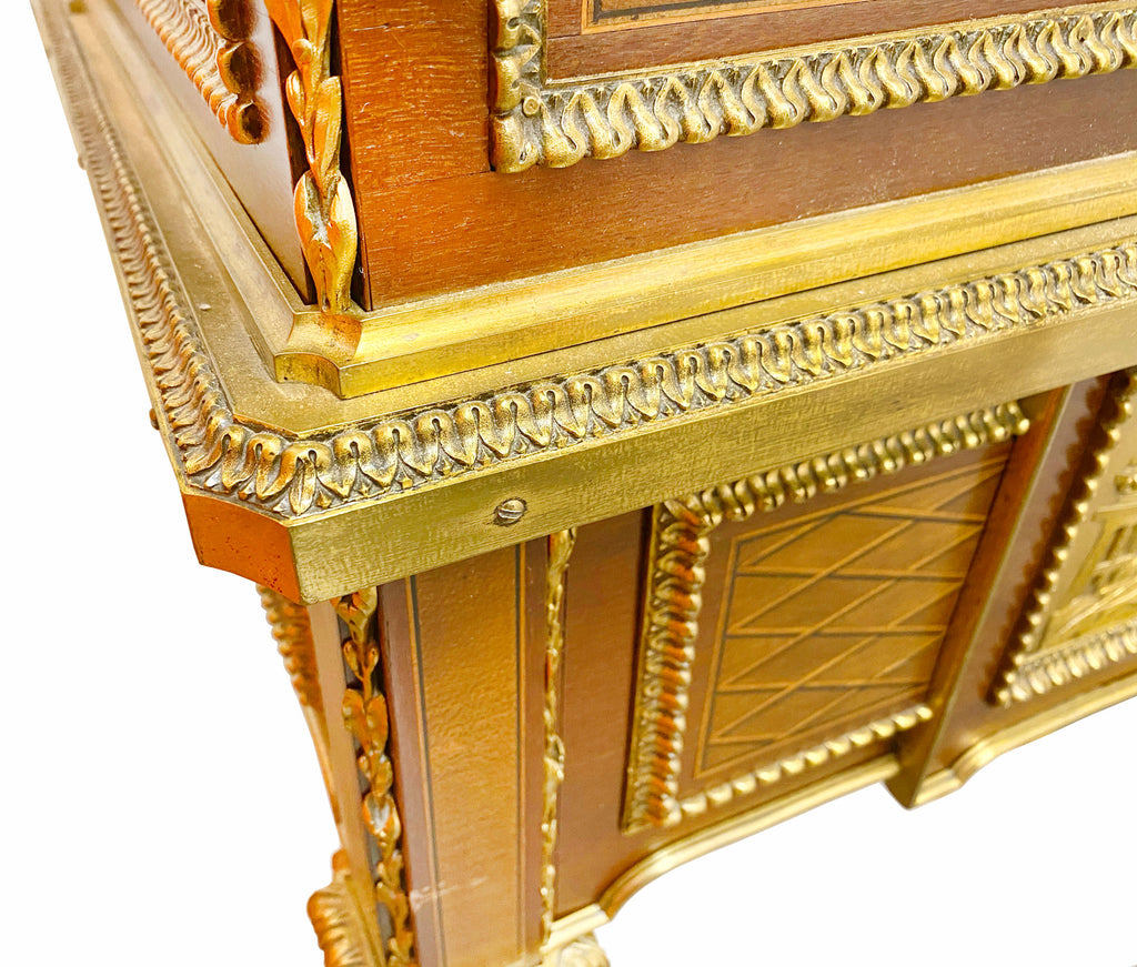 19th Century French Ormolu-Mounted Rolltop Desk by Alfred Beurdeley