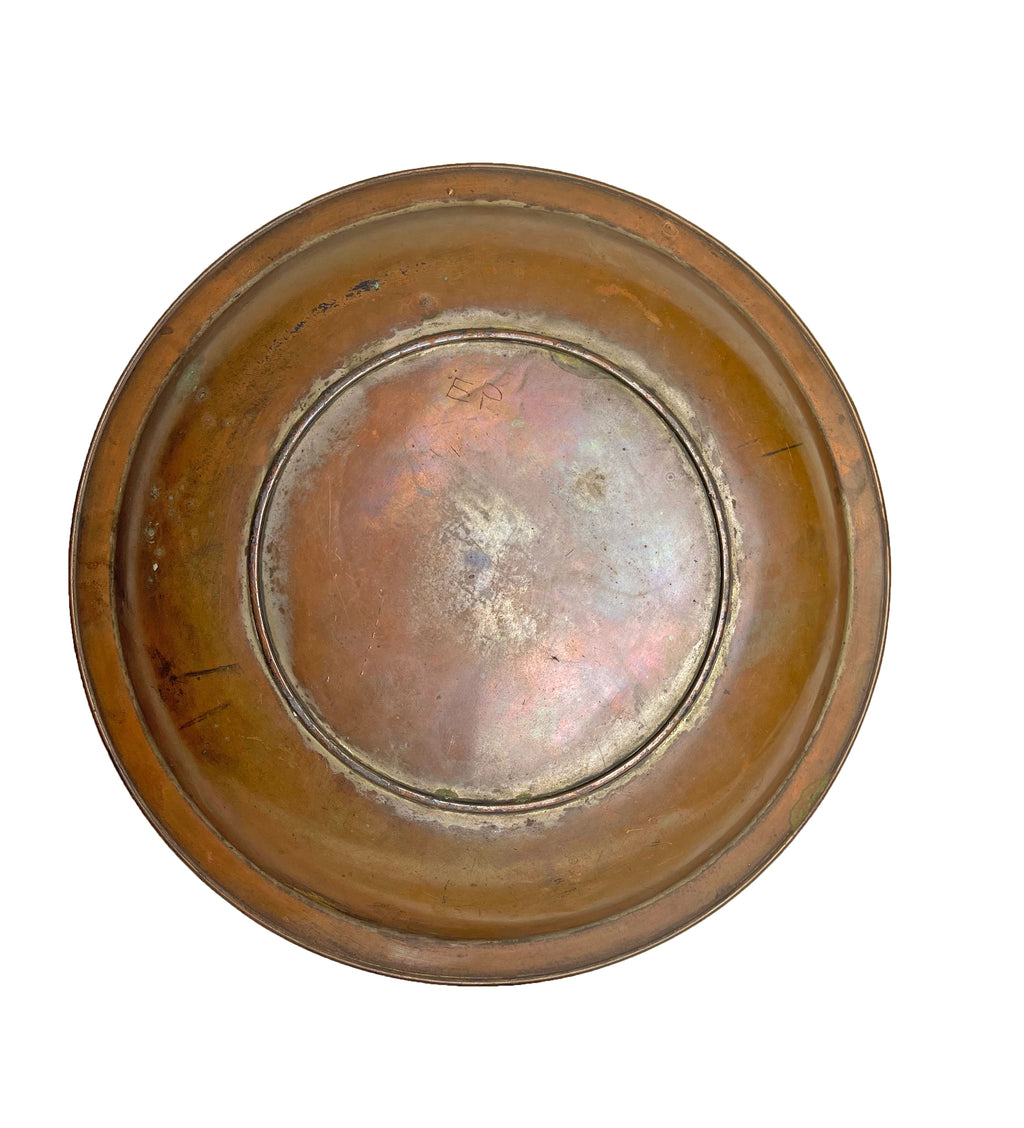Japanese Meiji Period Mixed Metal Decorative Wall Plate