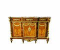 Ormolu Mahogany & Marquetry Commode After Martin Carlin