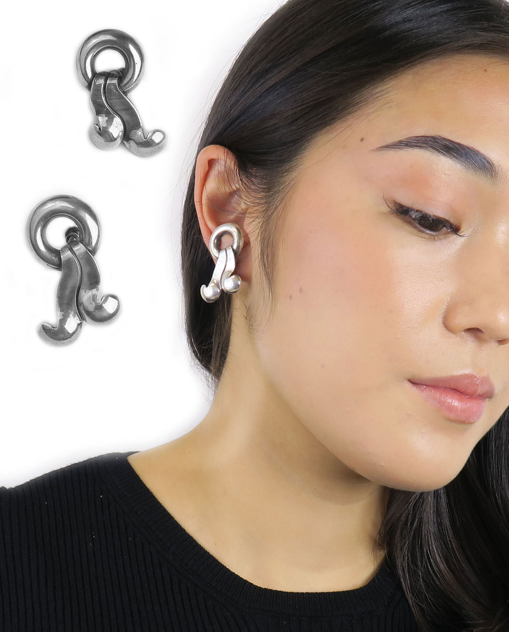 A Pair Of William Spratling Sterling silver Earrings