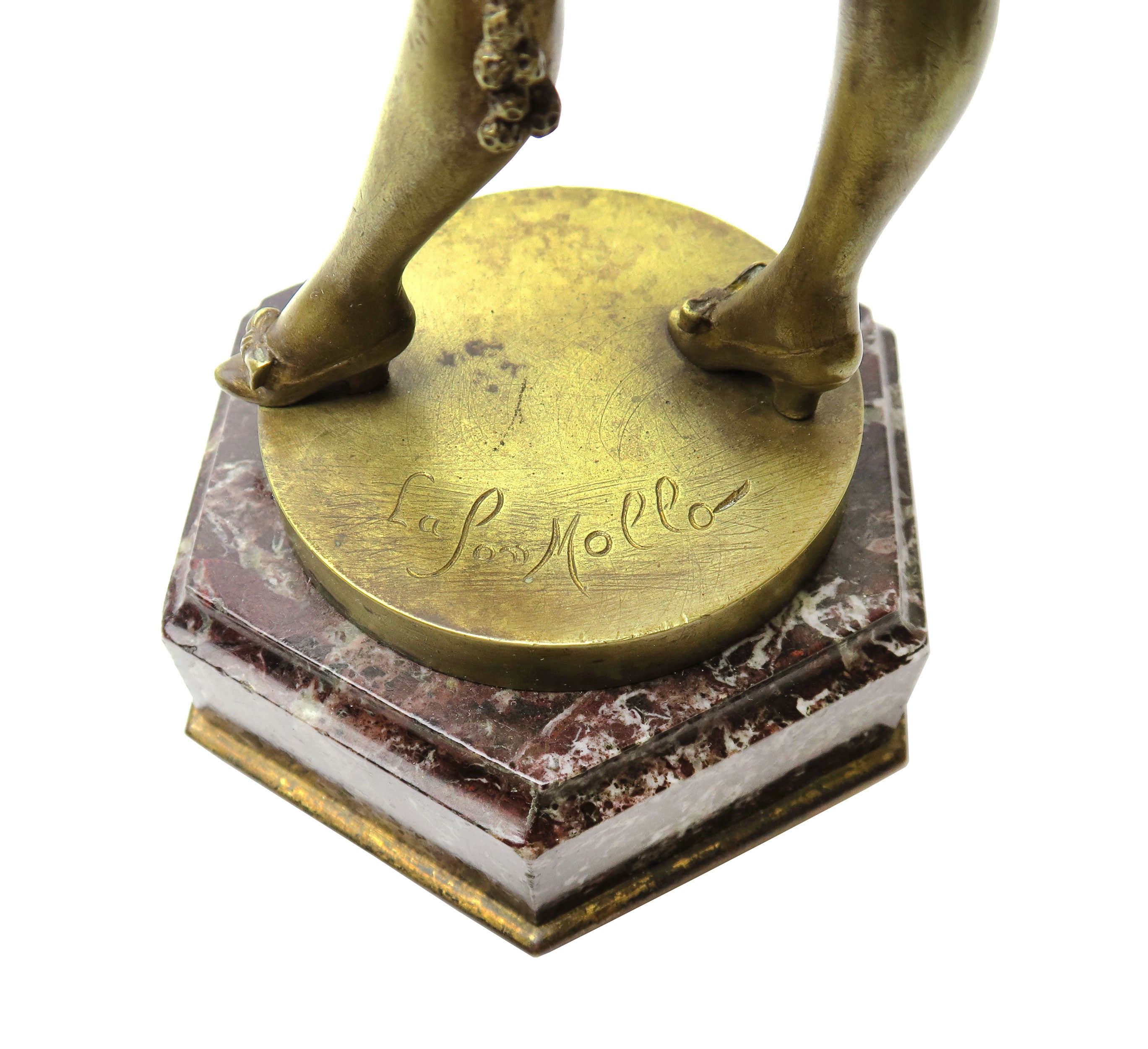 A Pair of Tiffany & Co. Bronze Figures By Lafon Mollo