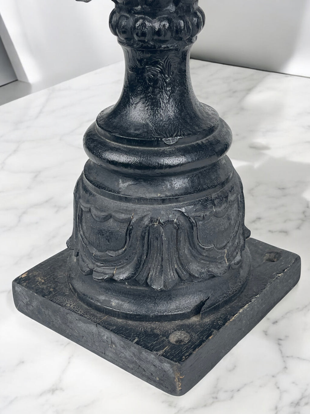 Pair of Early 19th Century Italian Carved Wood Mythical Finials