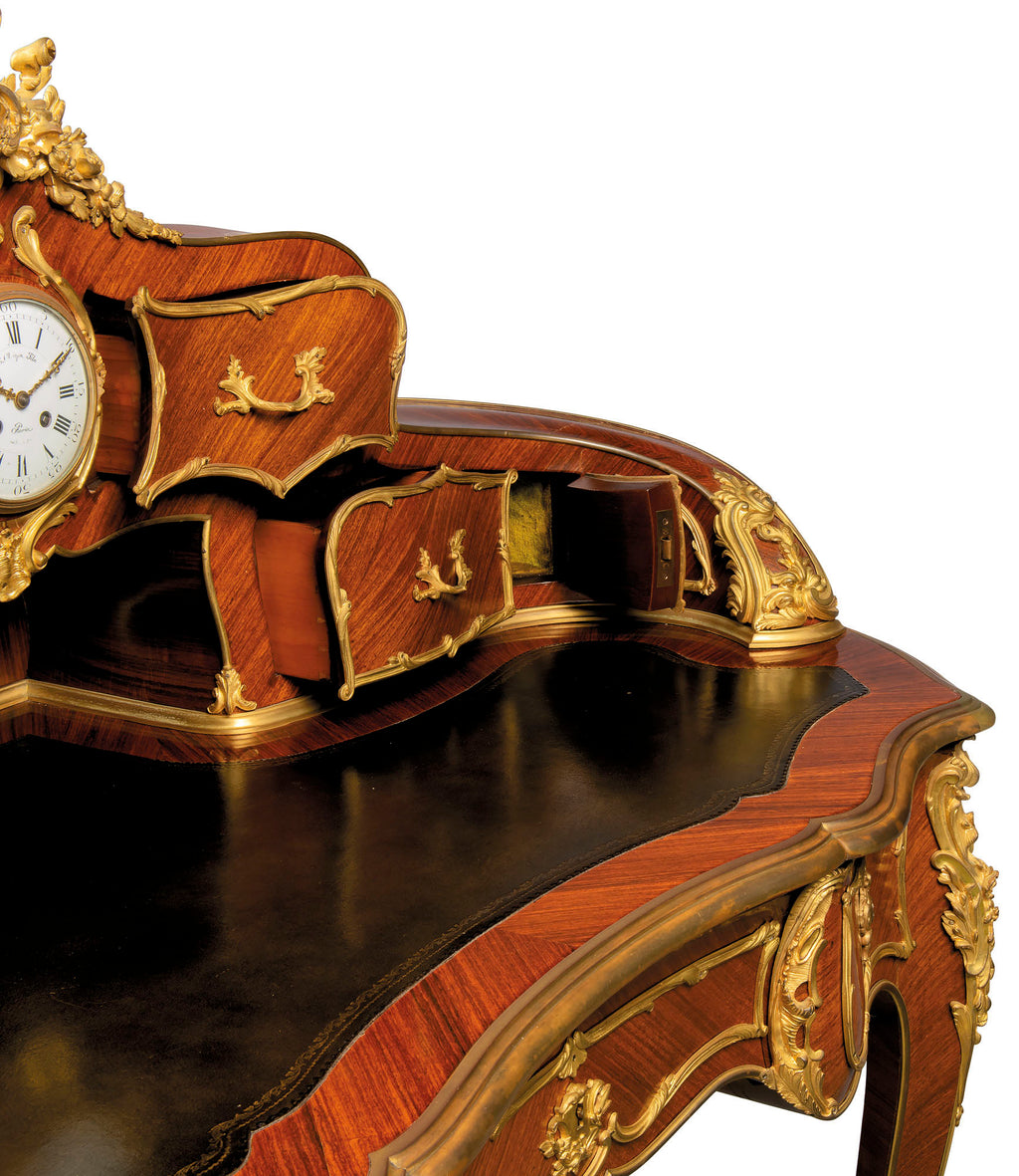 Late 19th Century French Ormolu Mounted Kingwood Desk