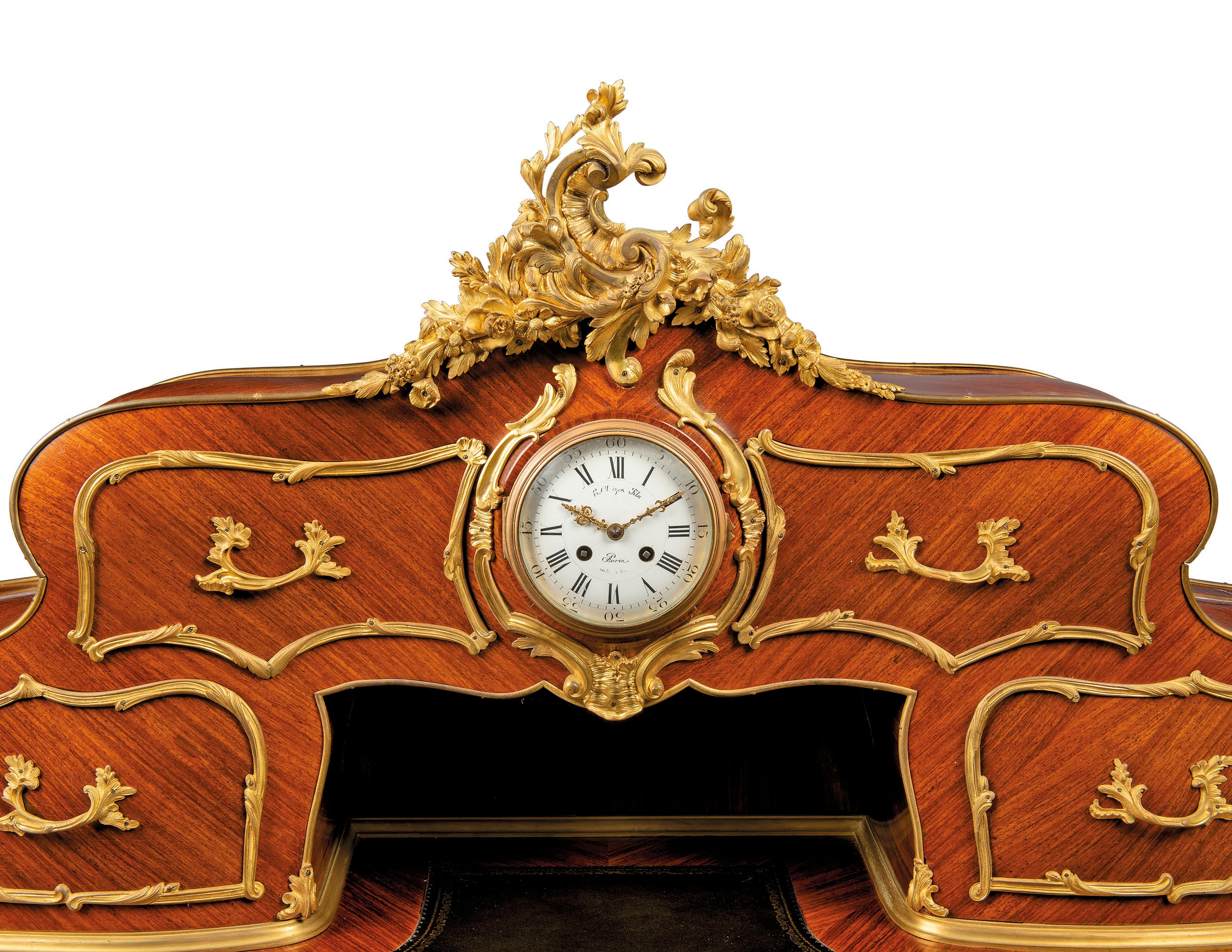 Late 19th Century French Ormolu Mounted Kingwood Desk