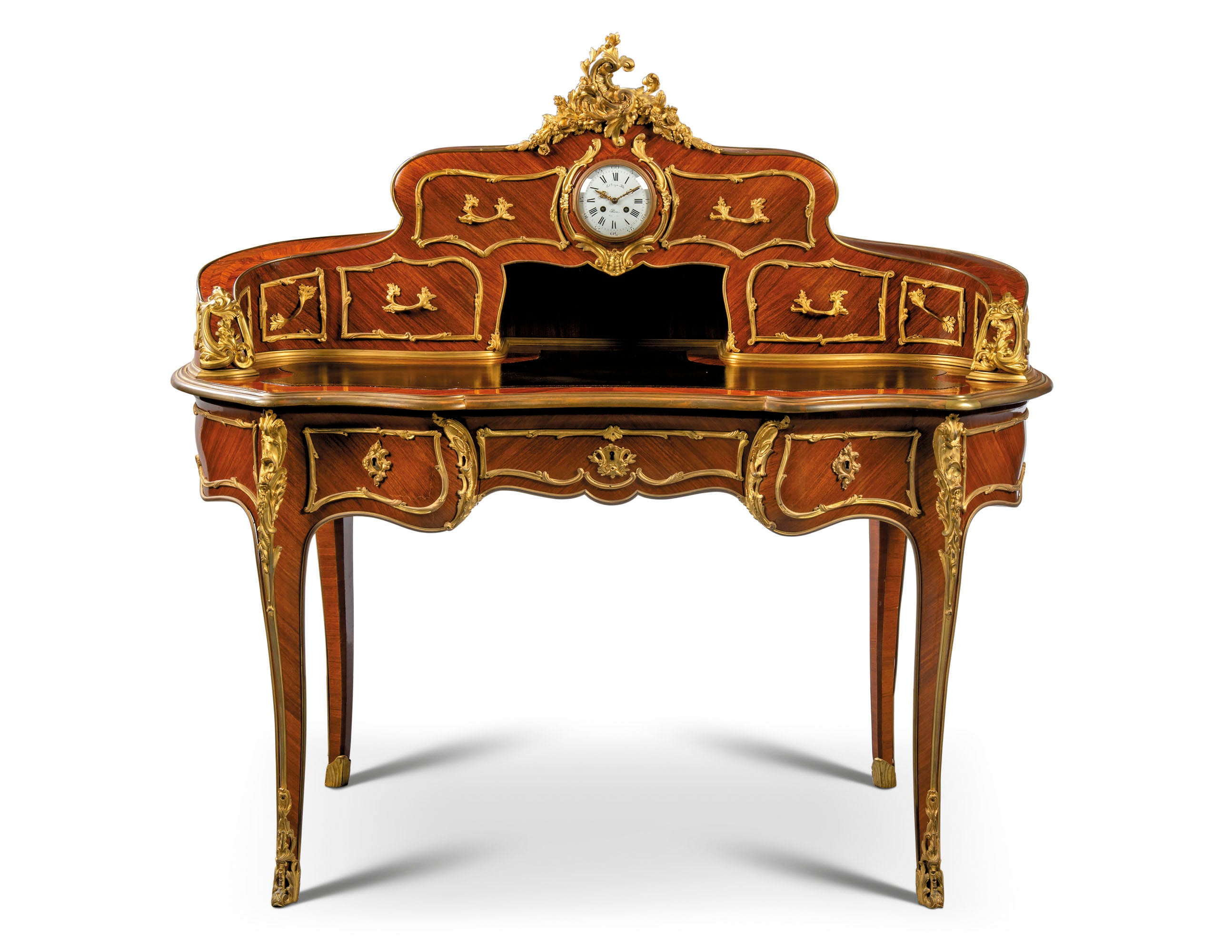Late 19th Century French Ormolu Mounted Kingwood Desk