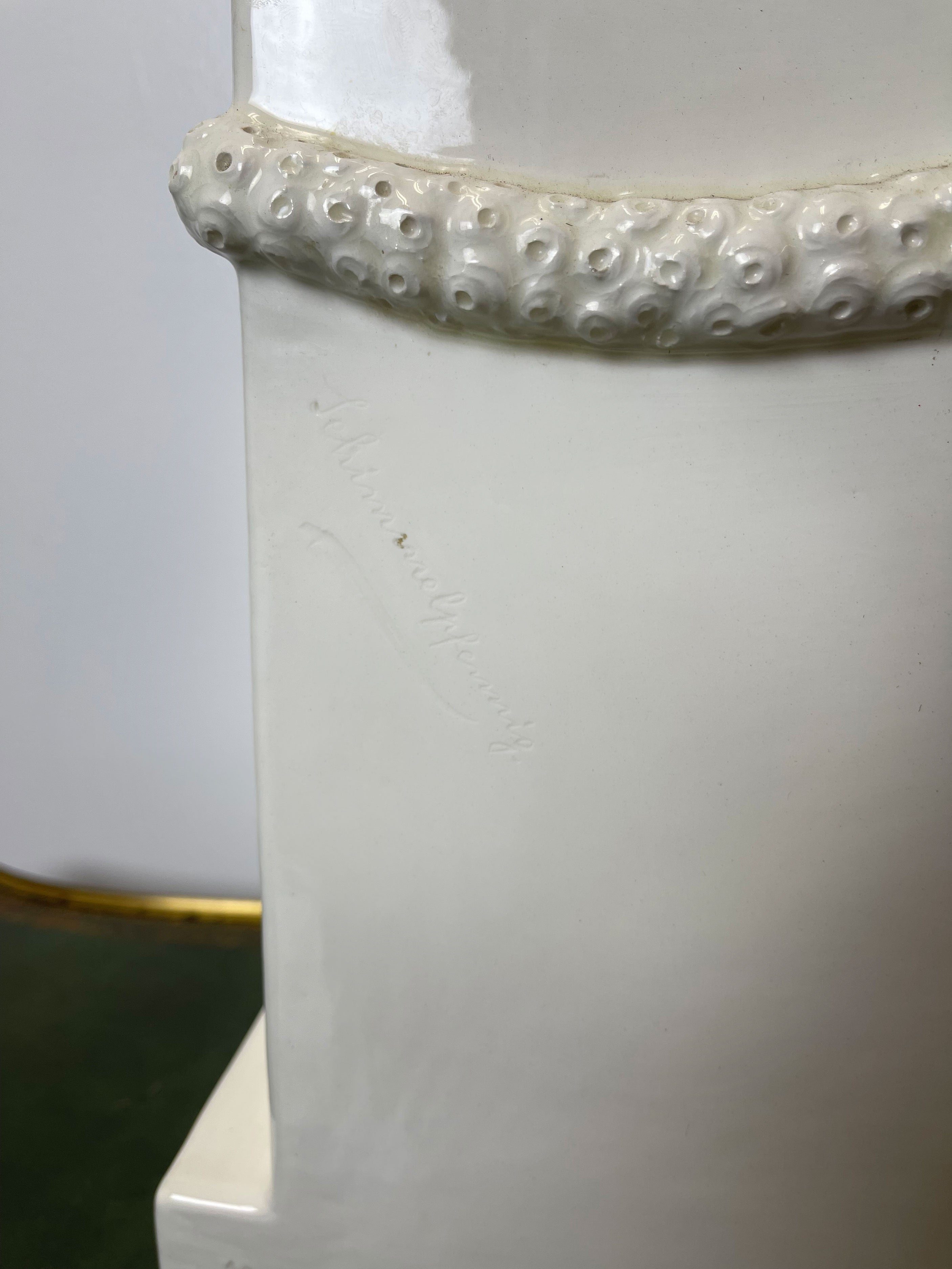 Very Large Art Nouveau Goldscheider Figural Clock