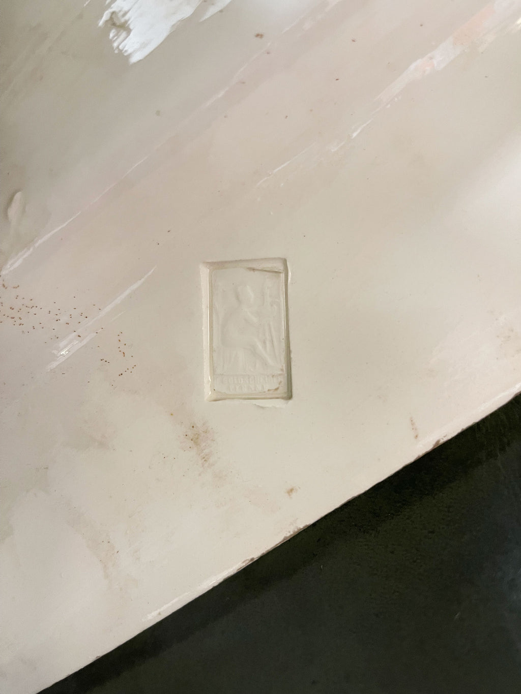 Very Large Art Nouveau Goldscheider Figural Clock