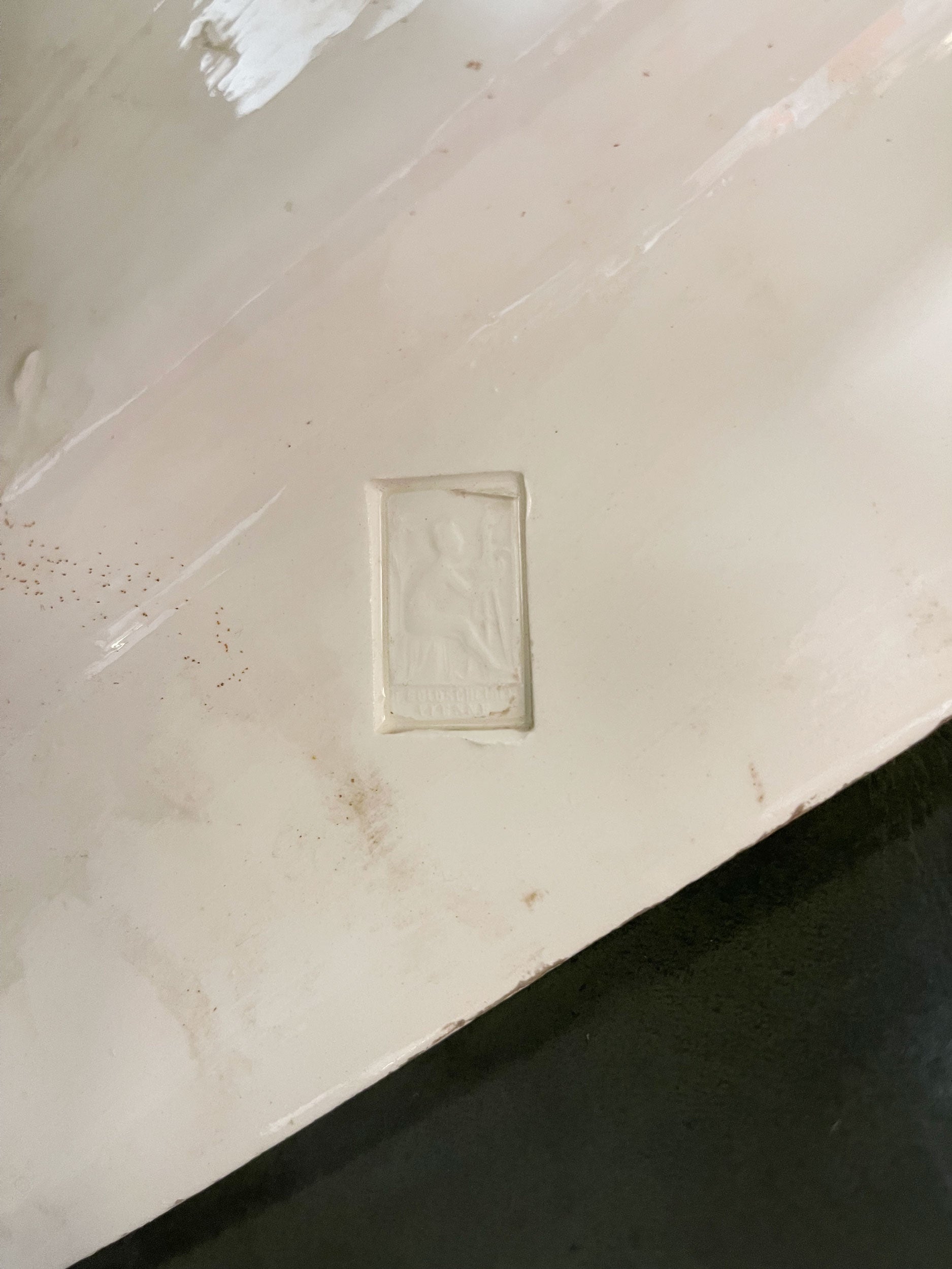 Very Large Art Nouveau Goldscheider Figural Clock