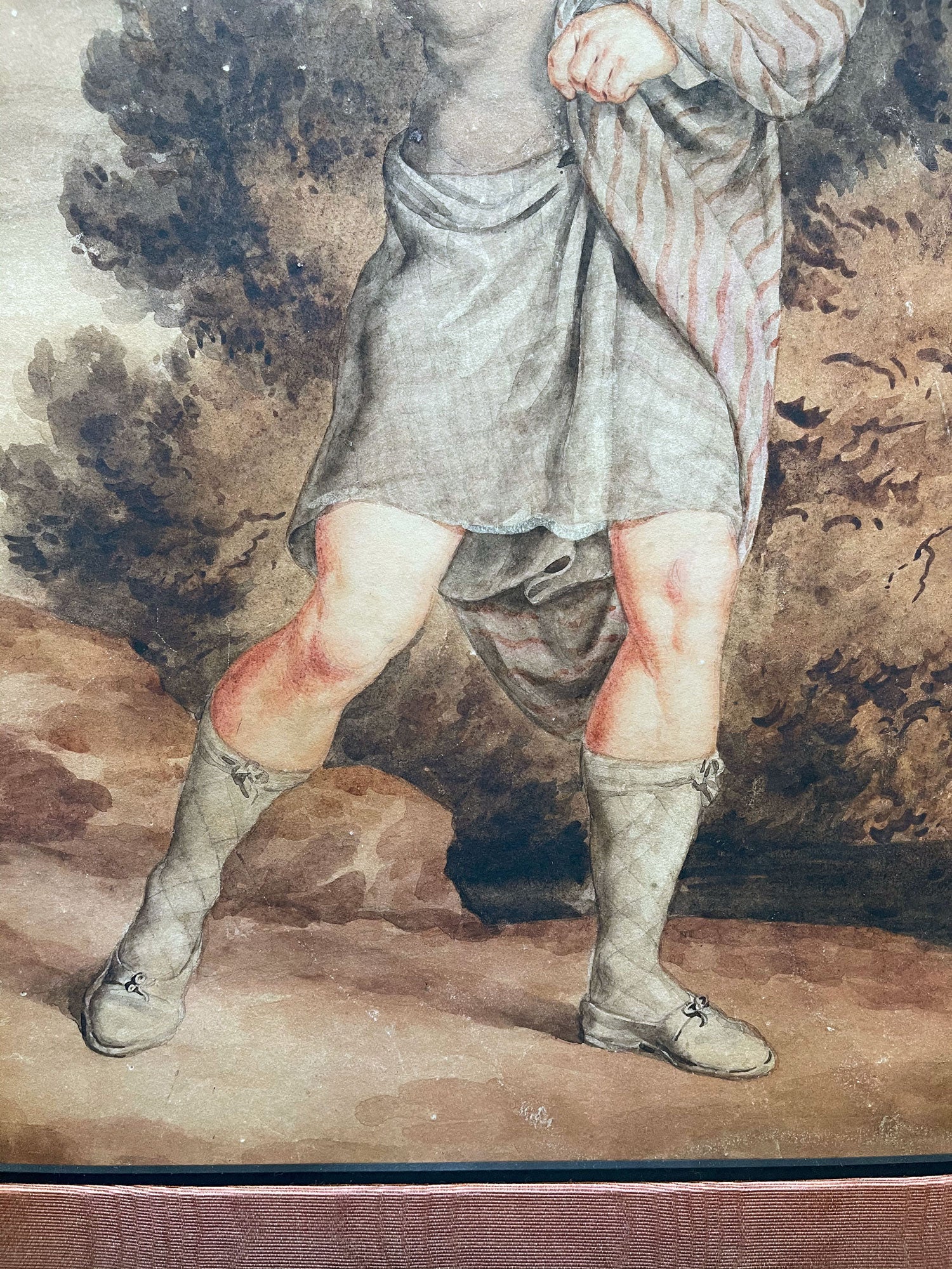 Watercolor Painting Of A Wondering Man by George GRATTAN (1787-1819)