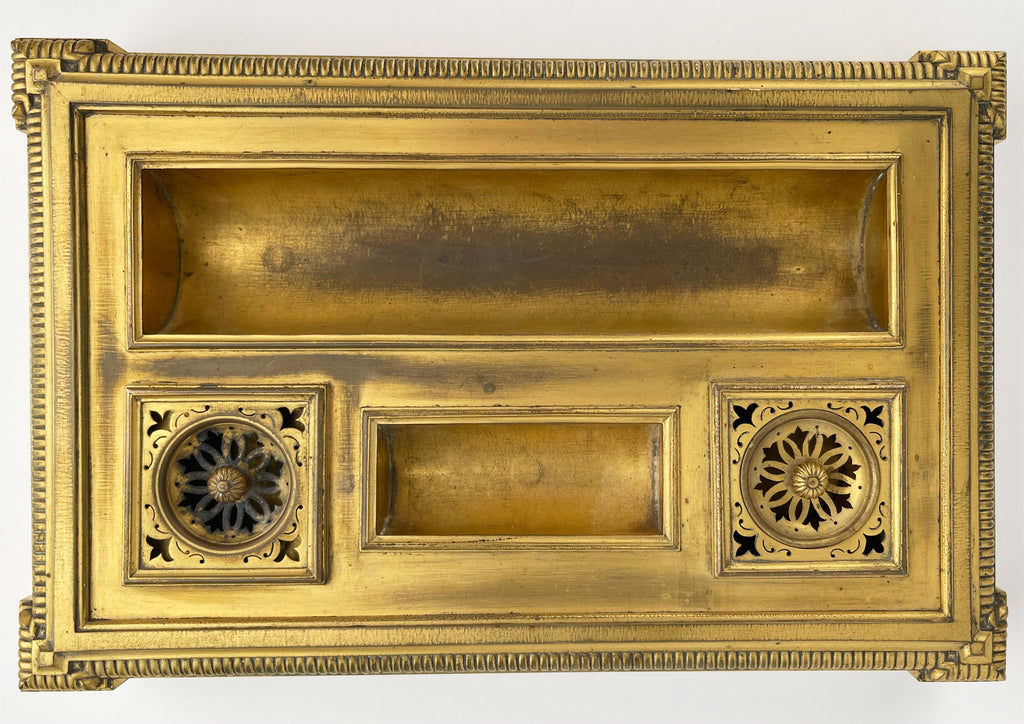 An Ormolu & Chantilly Porcelain Inkwell, France, Circa 1750