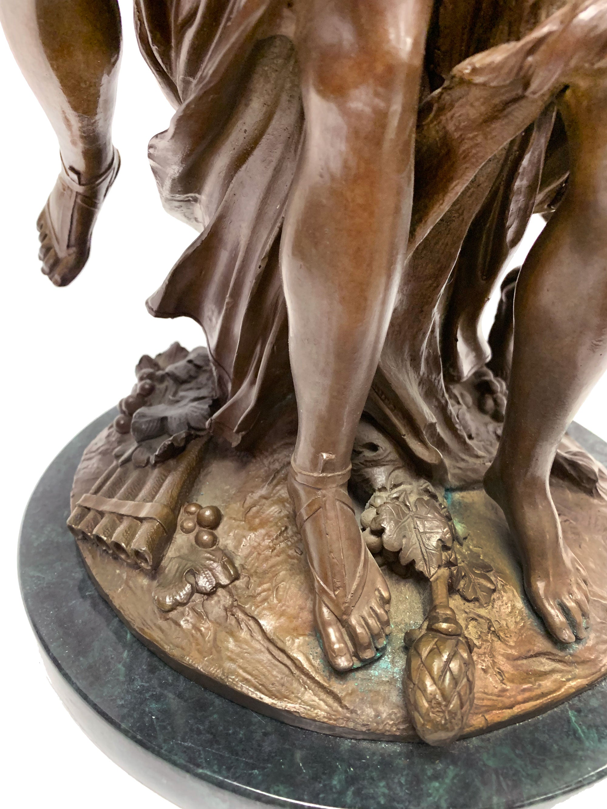 Bacchic Revelers, Model of Clodion Bronze Figure Group