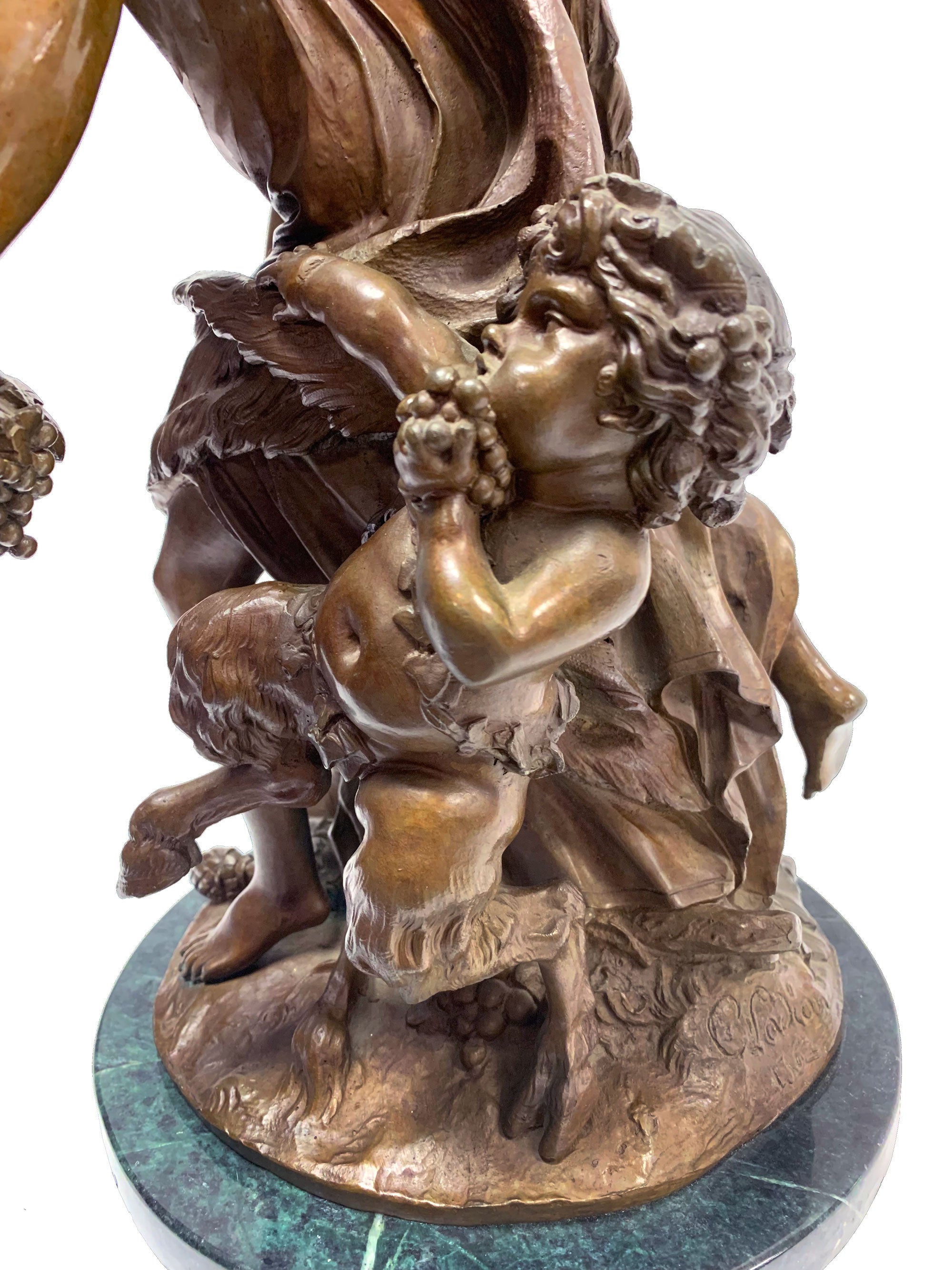 Bacchic Revelers, Model of Clodion Bronze Figure Group