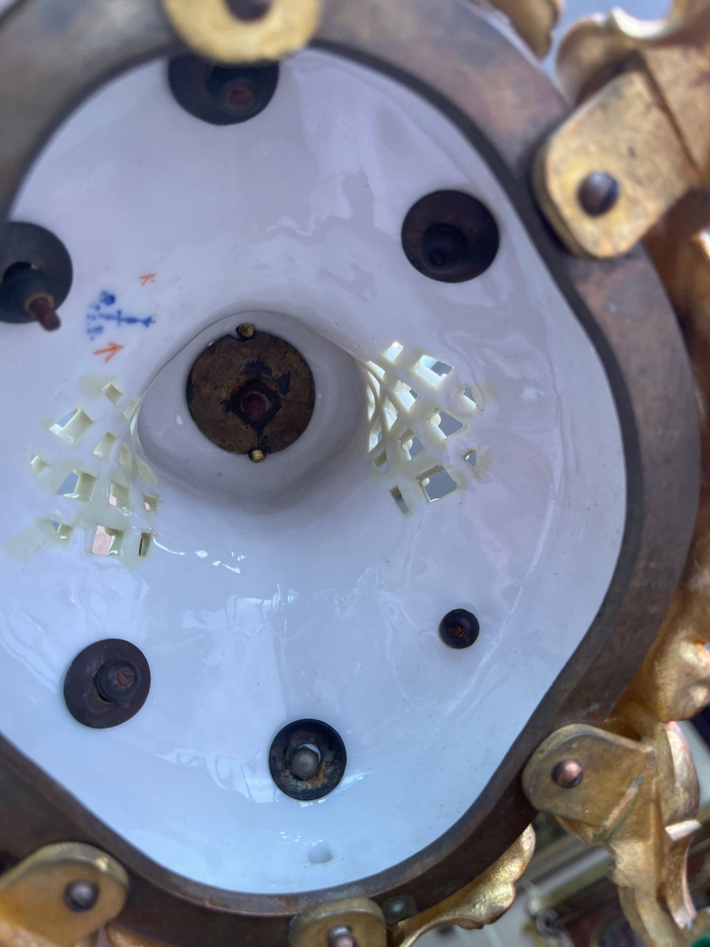 19th C. Ormolu Mounted Berlin KPM Porcelain Clock Set