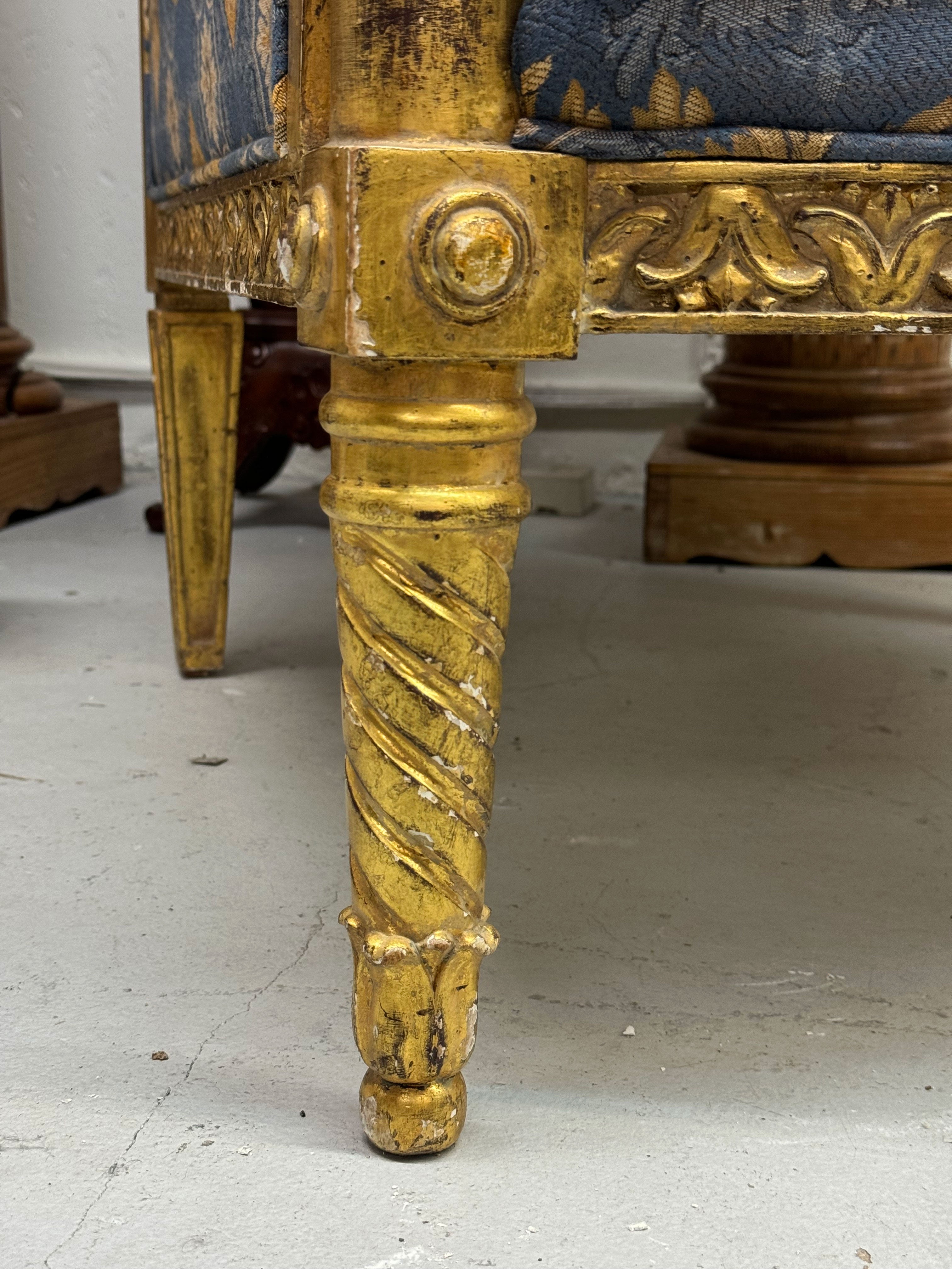 A PAIR OF LOUIS XVI GILTWOOD FAUTEUILS A LA REINE BY LOUIS DELANOIS, CIRCA 1780