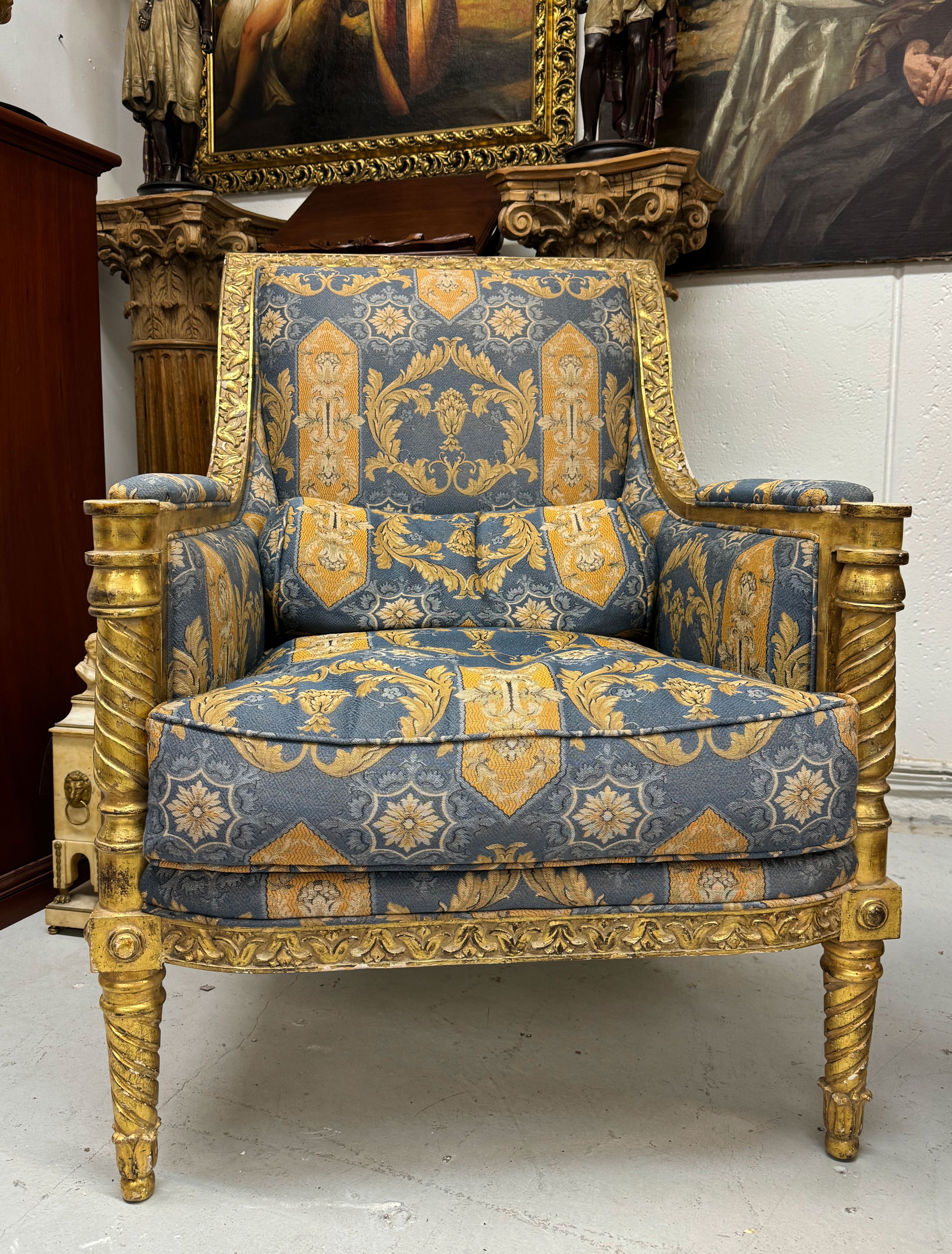 A PAIR OF LOUIS XVI GILTWOOD FAUTEUILS A LA REINE BY LOUIS DELANOIS, CIRCA 1780