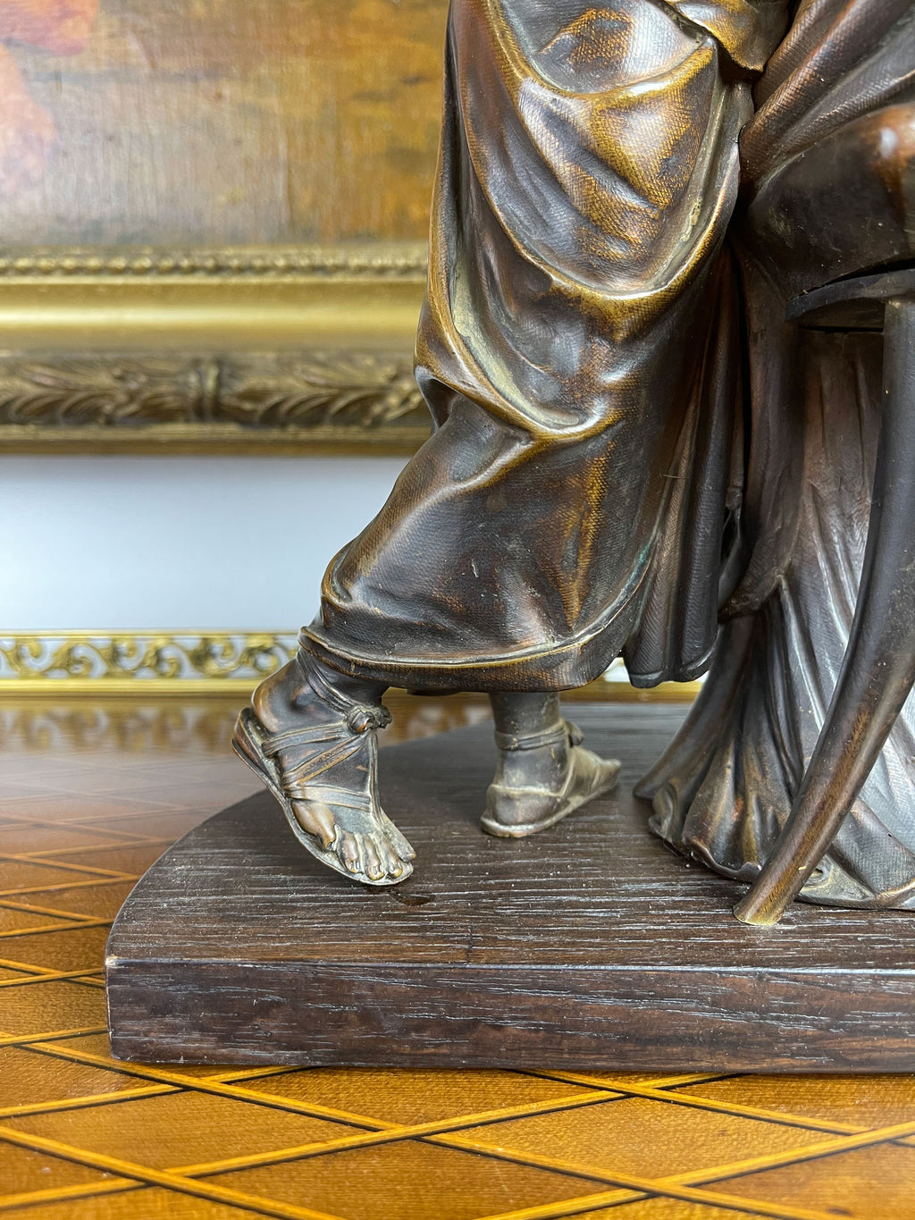 19th C. French Patinated Bronze Group By Moreau