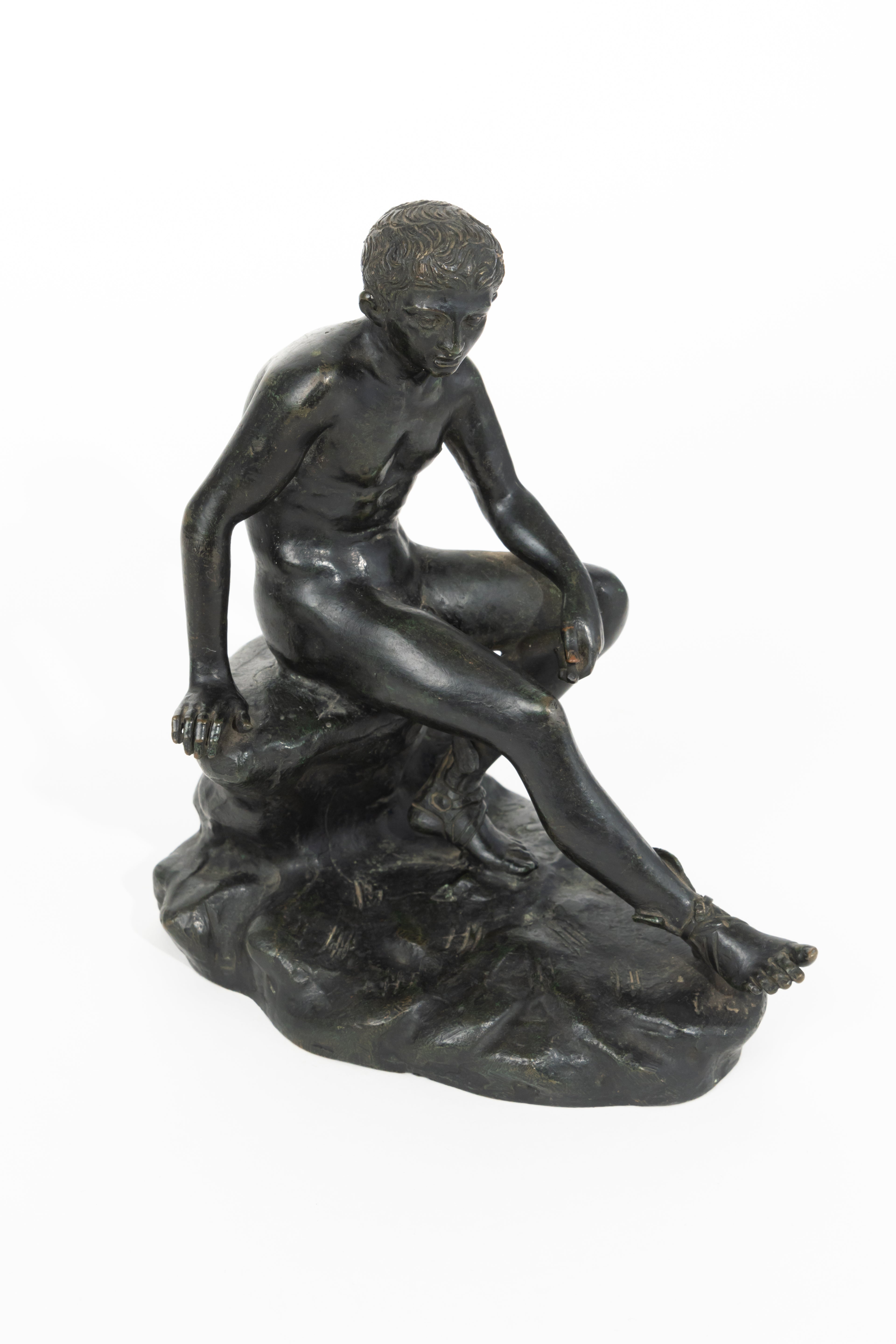 Grand Tour Patinated Bronze Figural Sculpture