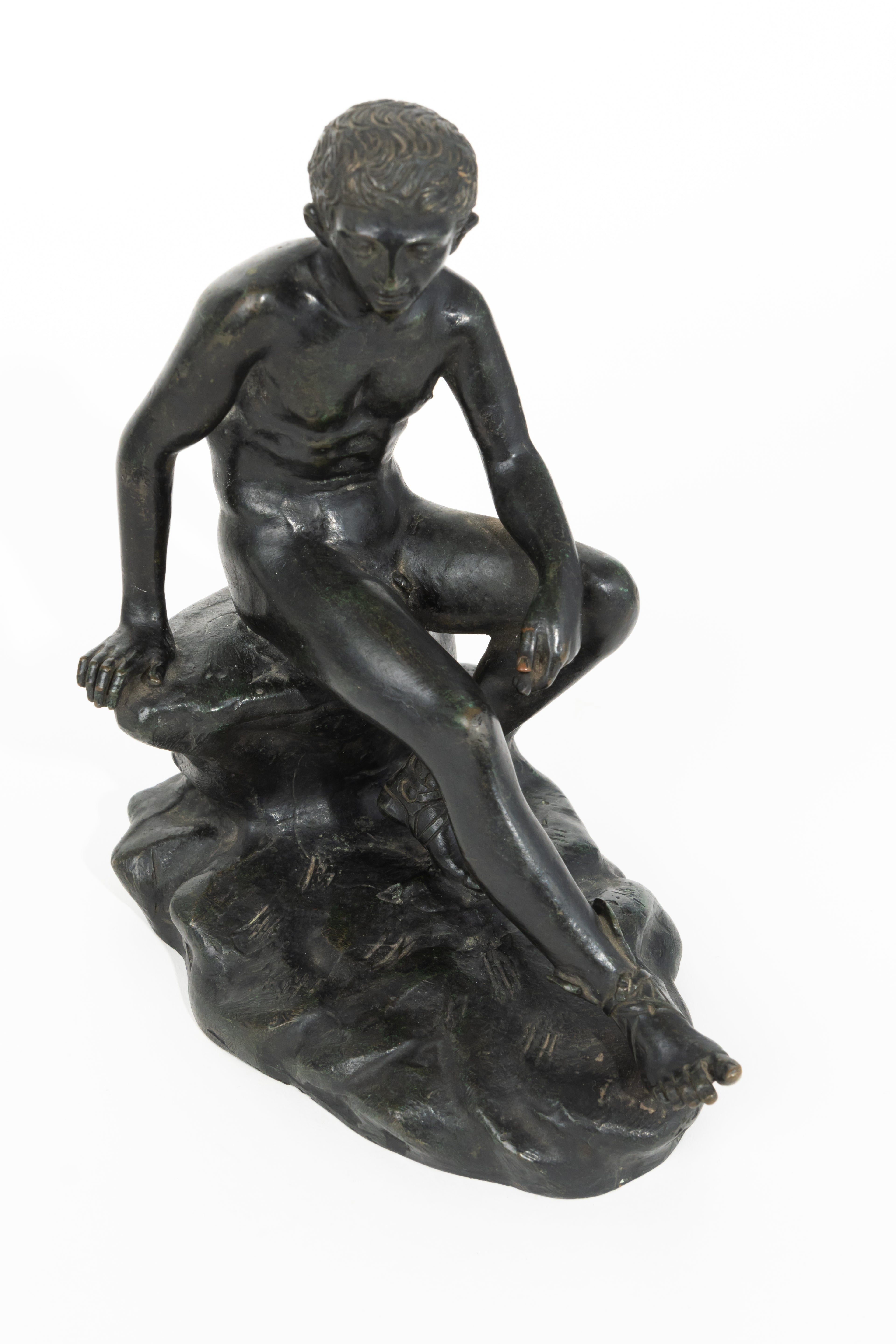 Grand Tour Patinated Bronze Figural Sculpture