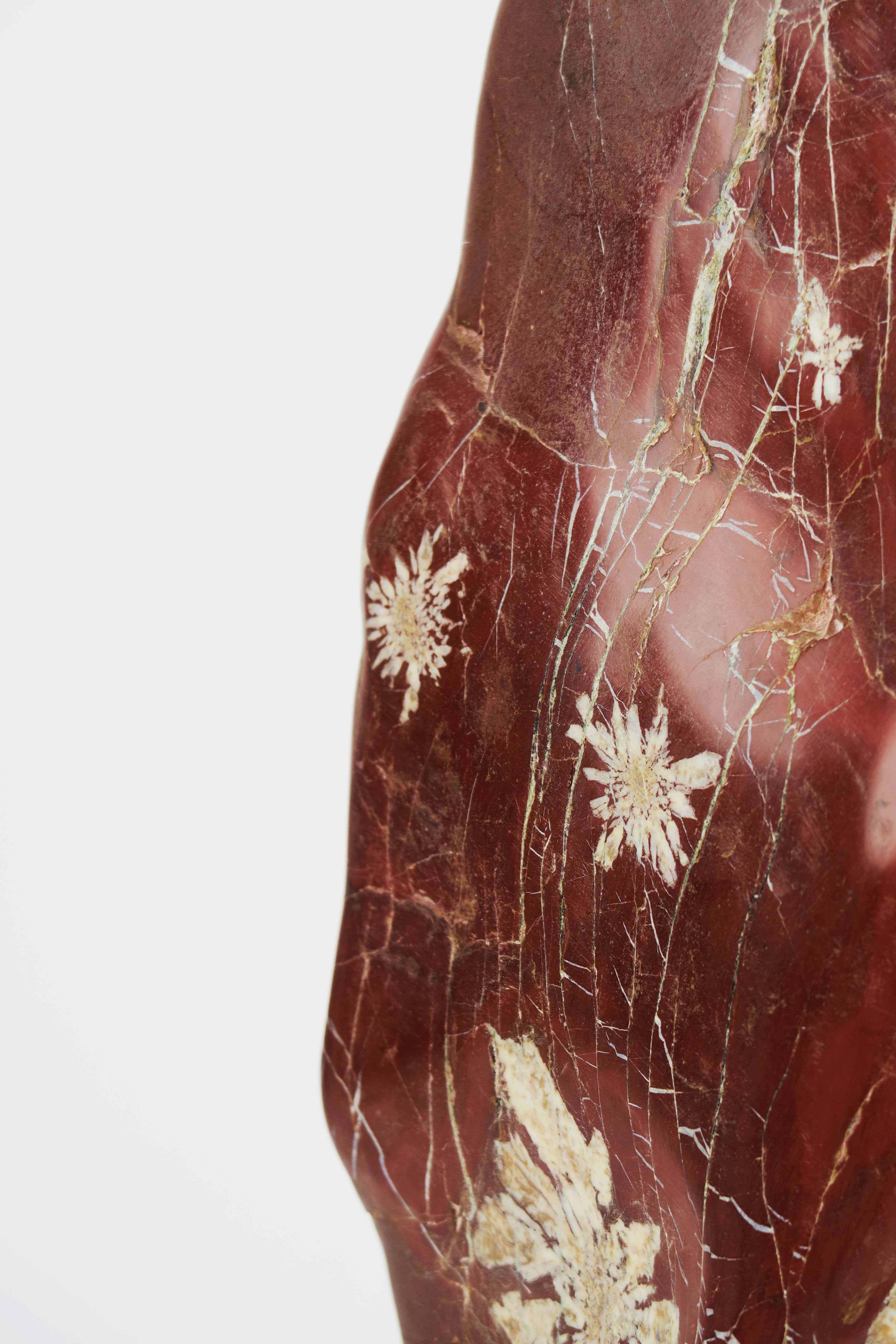 An Attractive & Rare Chinese Chrysanthemum Flower Stone