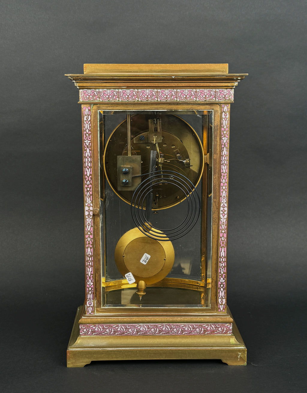 19th Century Tiffany & Co Champleve Enamel & Bronze Clock